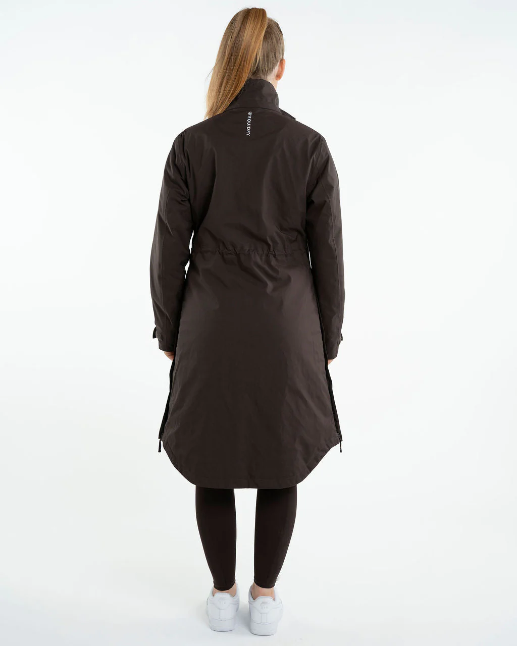 Bronte Waterproof Riding Coat | Removable Hood | Women's | Brown - Image 12