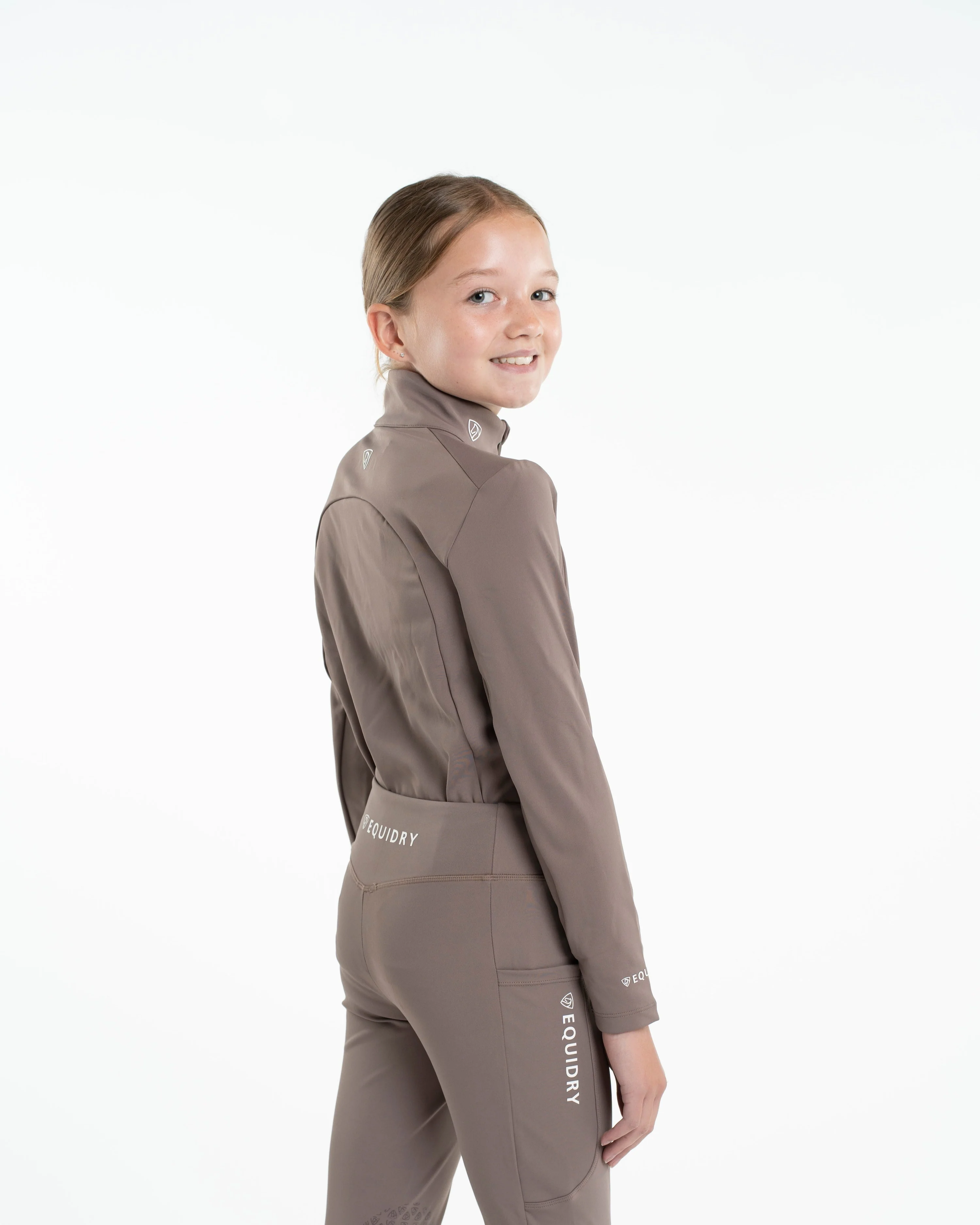 Children's Water Repellent Base Layer | Mocha - Image 4