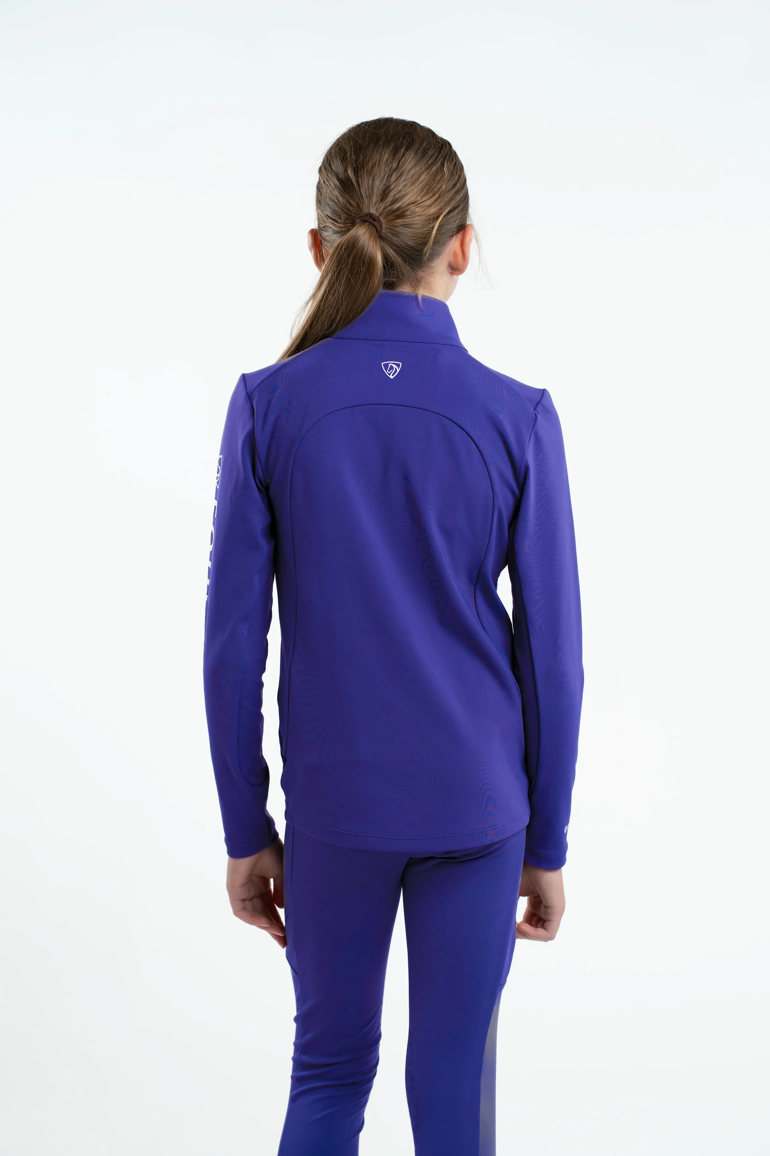 Children's Water Repellent Base Layer | Purple/White - Image 3