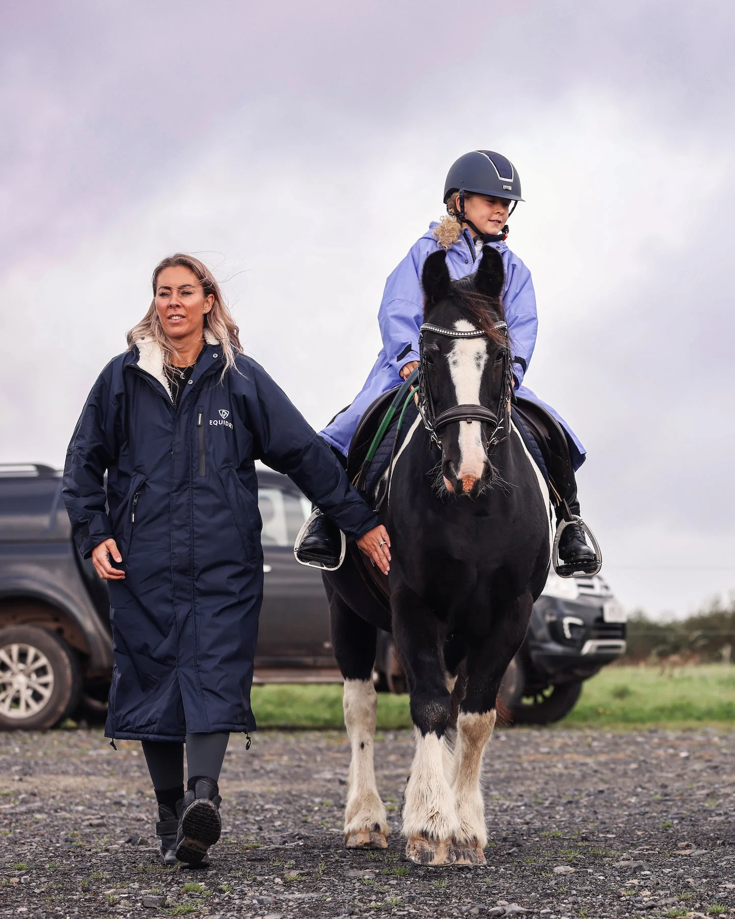 Evolution Women's | Thick Fleece | Navy/Cream - Image 10