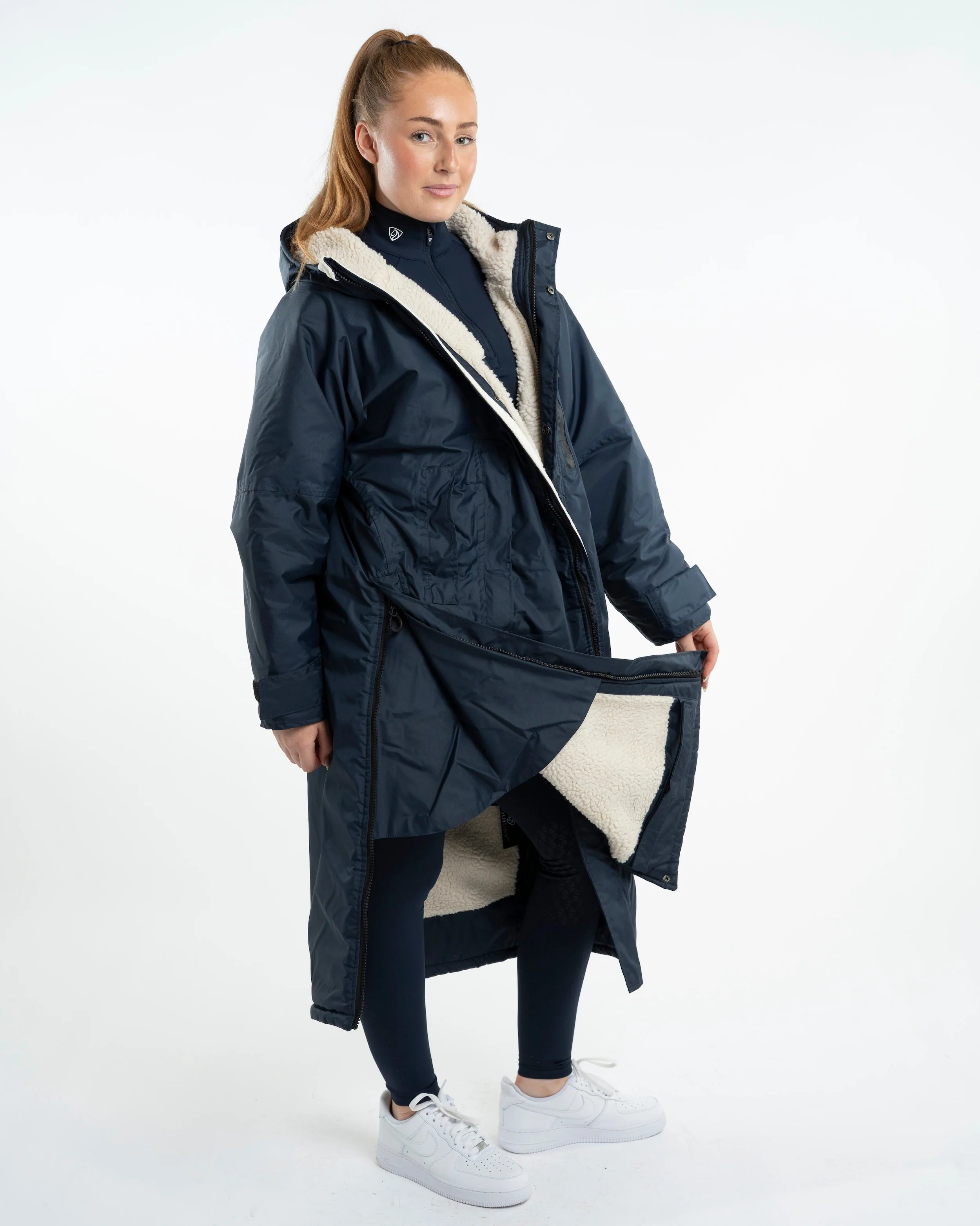 Evolution Women's | Thick Fleece | Navy/Cream - Image 4
