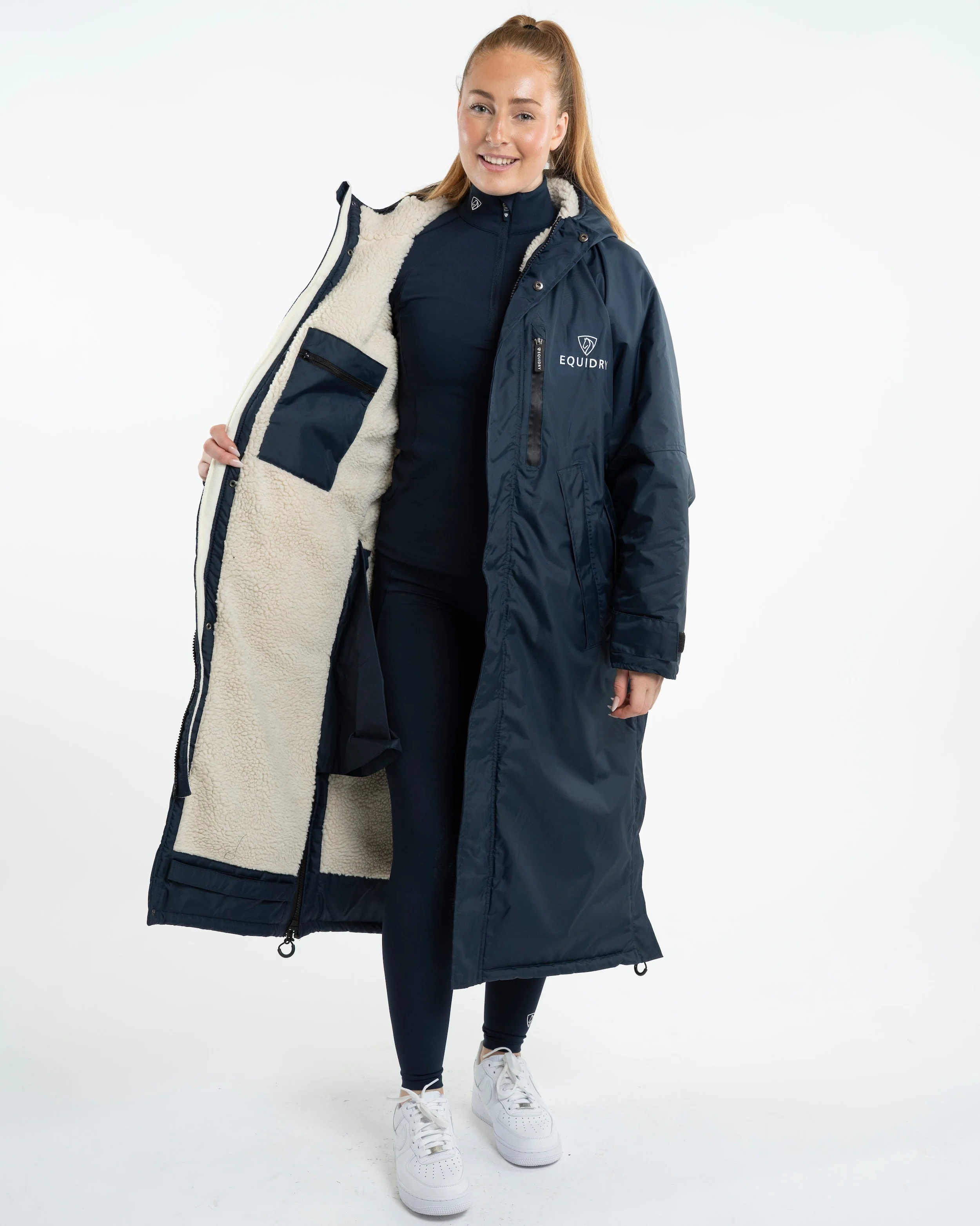Evolution Women's | Thick Fleece | Navy/Cream - Image 6
