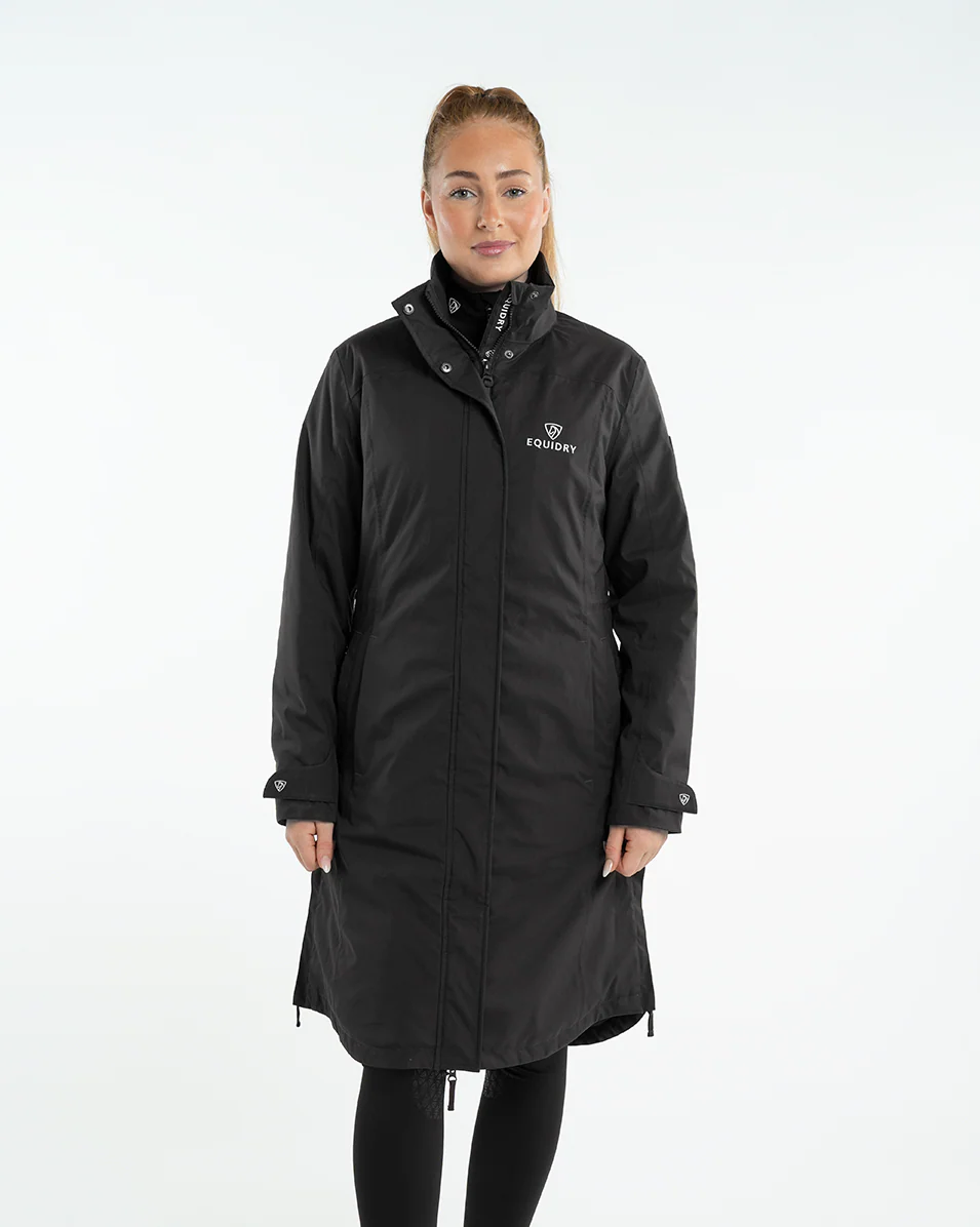 Bronte Waterproof Riding Coat | Removable Hood | Women's | Black - Image 3