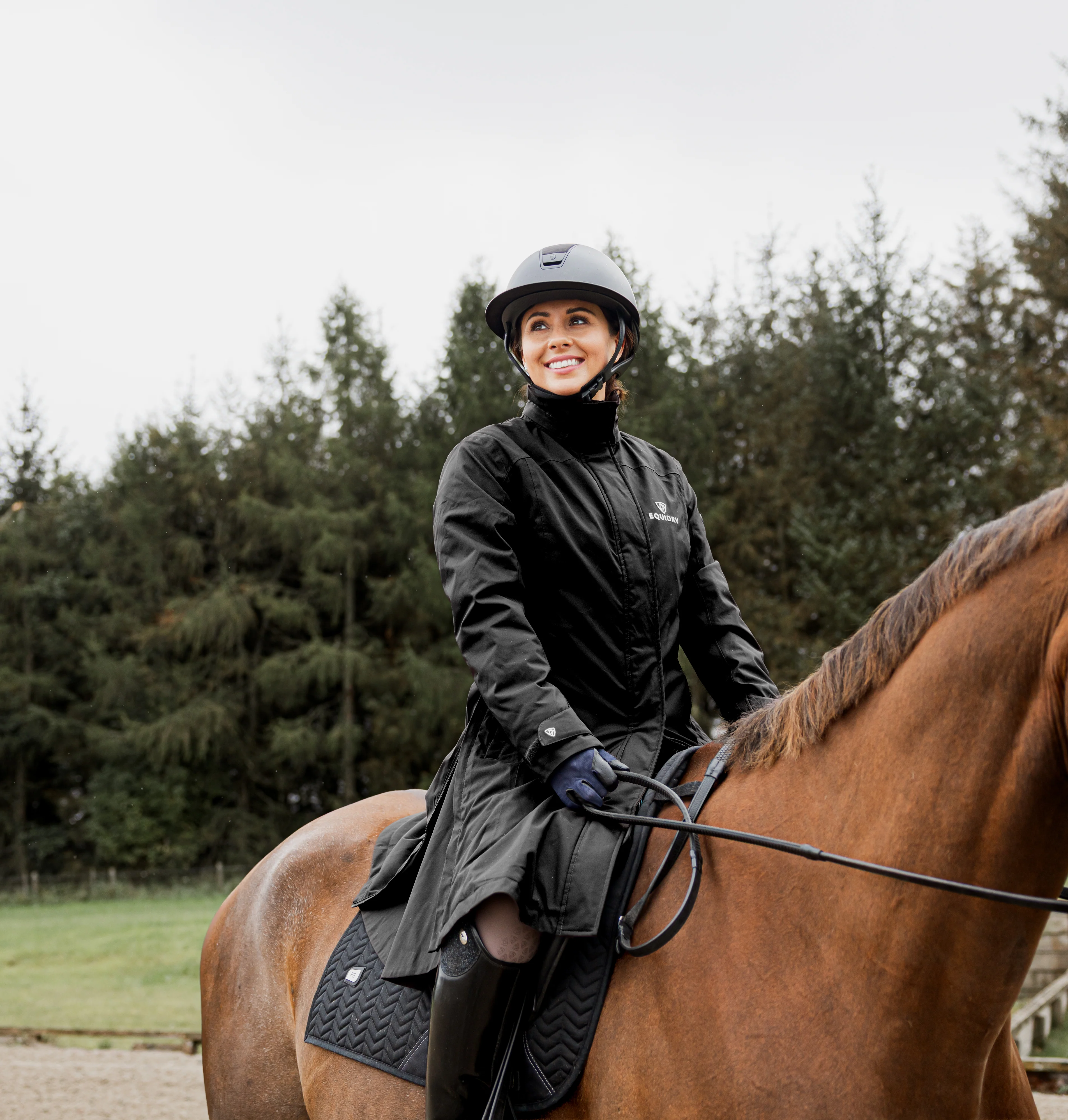 Bronte Waterproof Riding Coat | Removable Hood | Women's | Black - Image 4