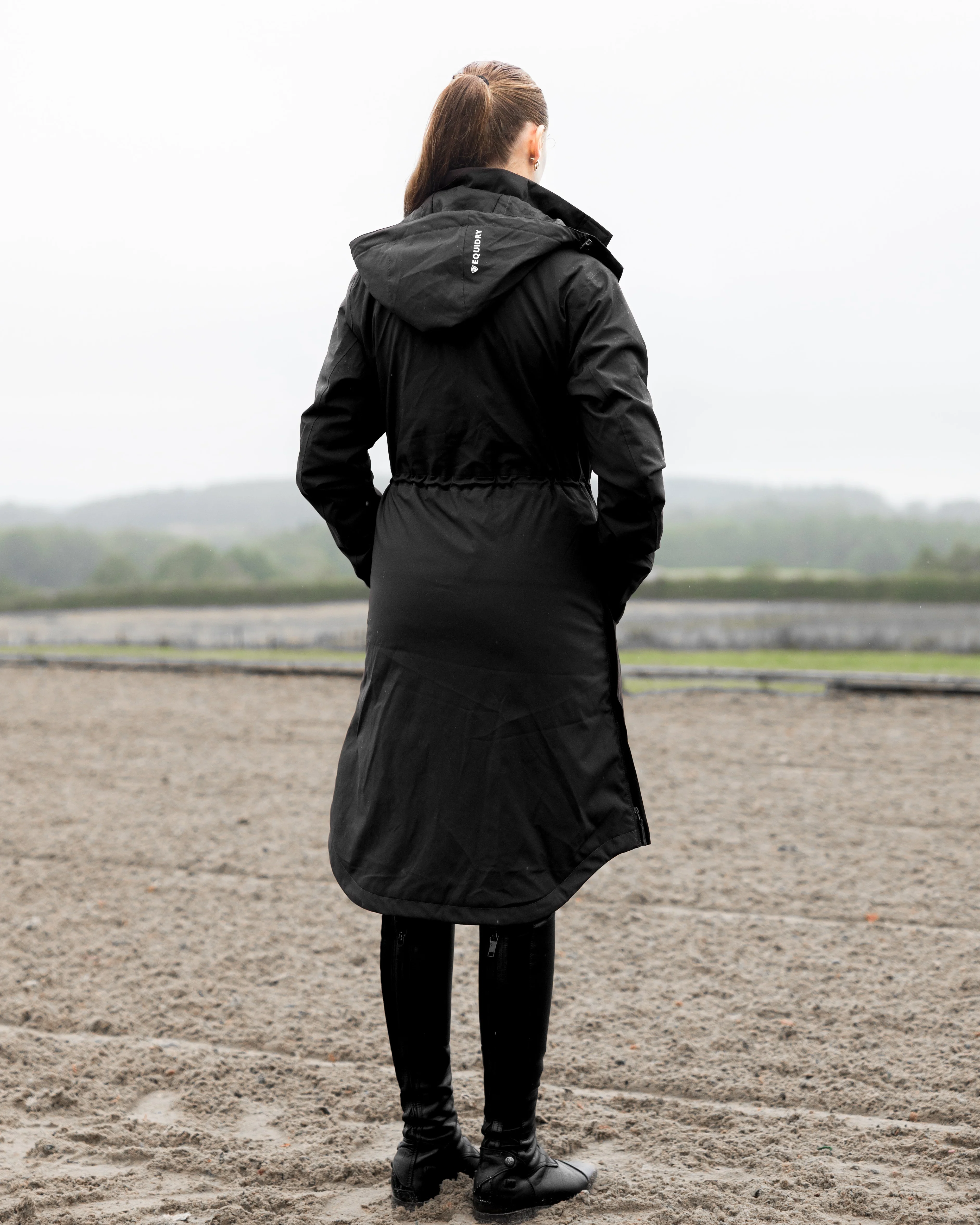 Bronte Waterproof Riding Coat | Removable Hood | Women's | Black - Image 5