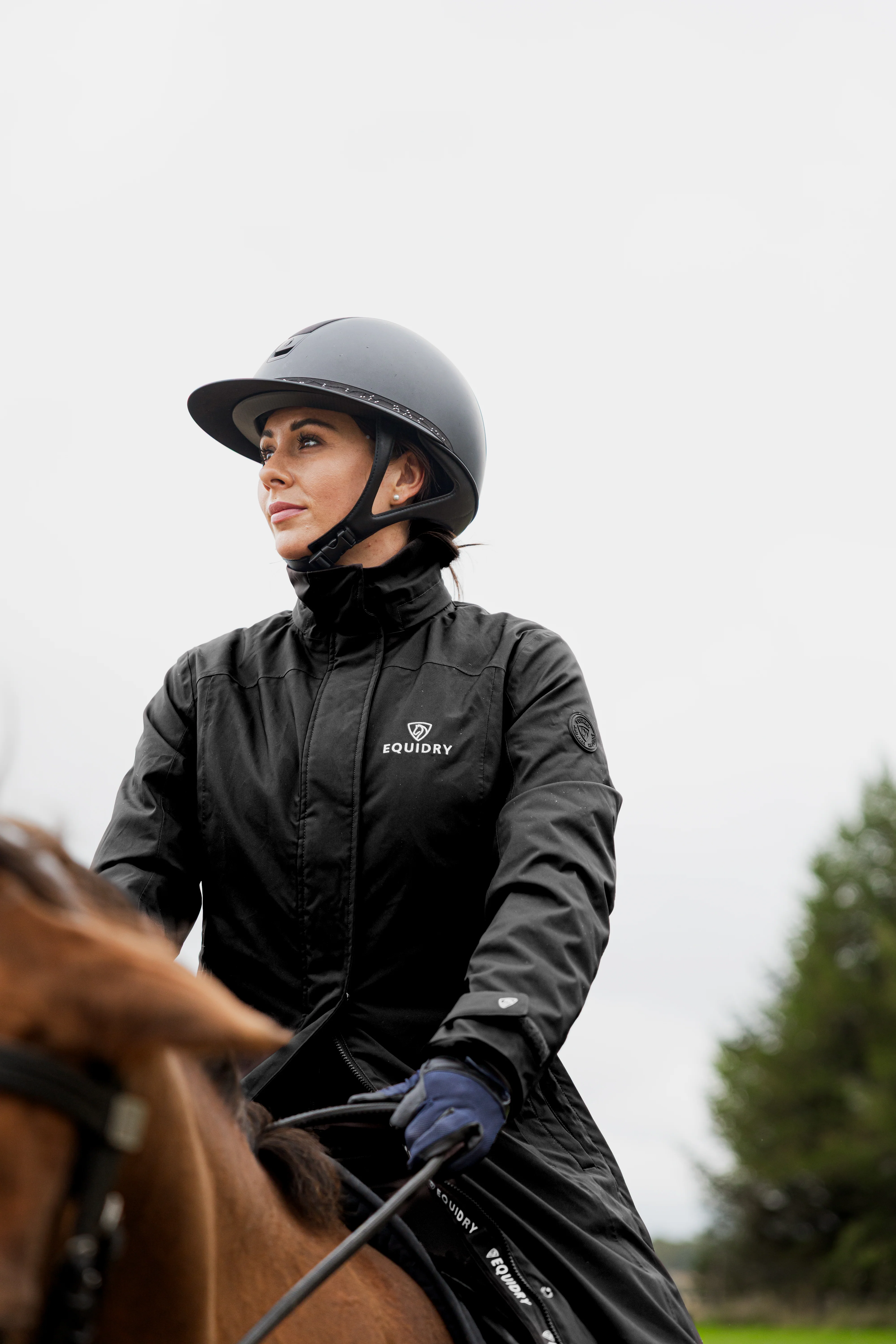 Bronte Waterproof Riding Coat | Removable Hood | Women's | Black - Image 8