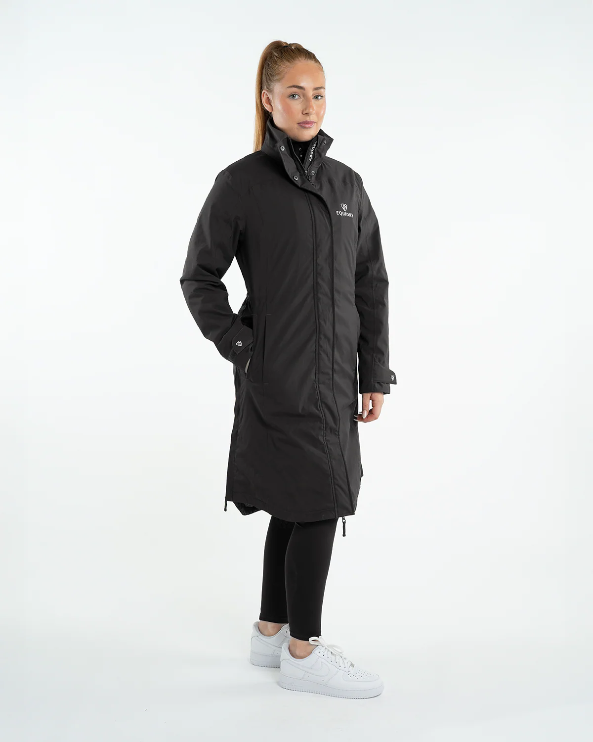 Bronte Waterproof Riding Coat | Removable Hood | Women's | Black - Image 9