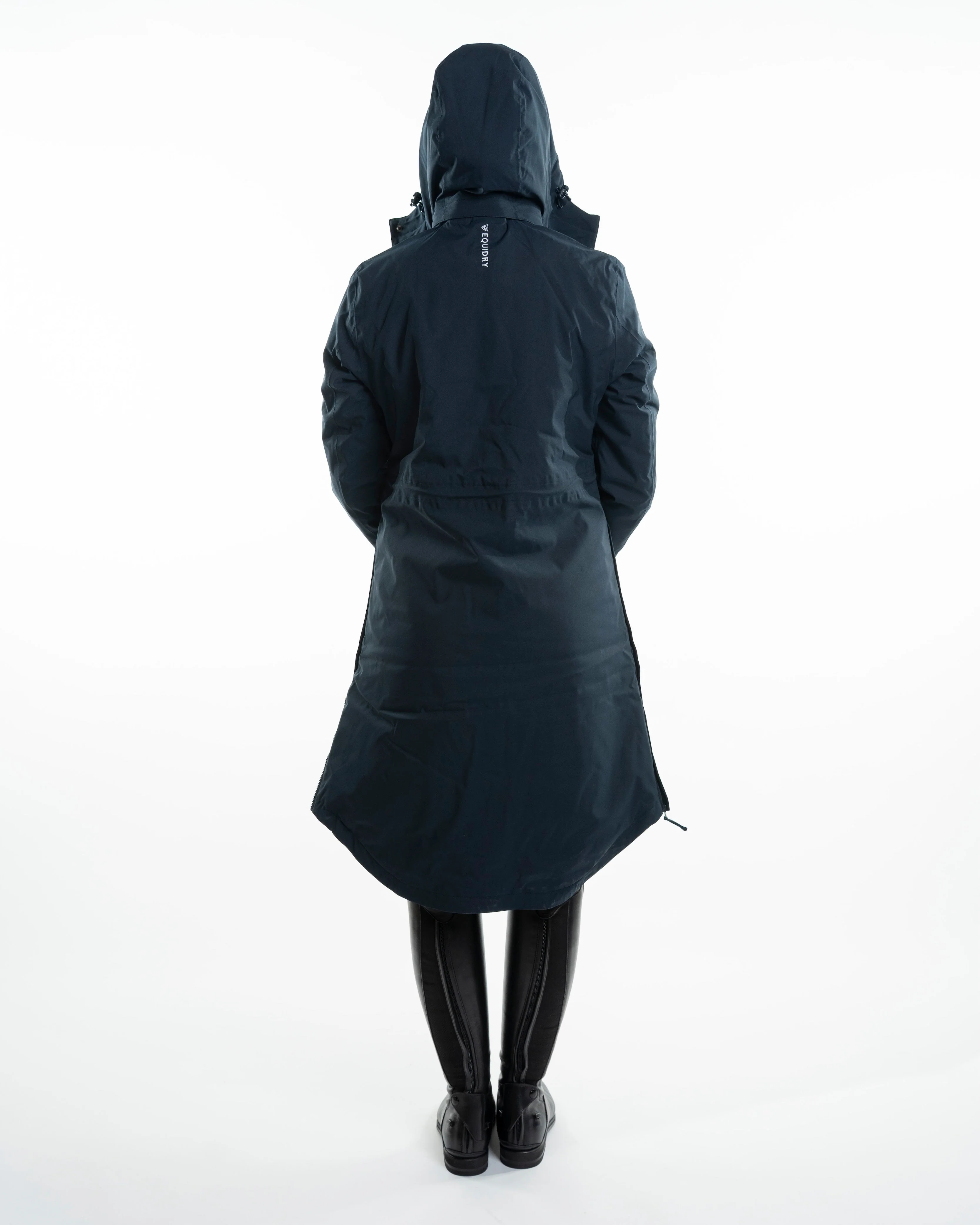 Bronte Waterproof Riding Coat | Removable Hood | Women's | Navy - Image 11