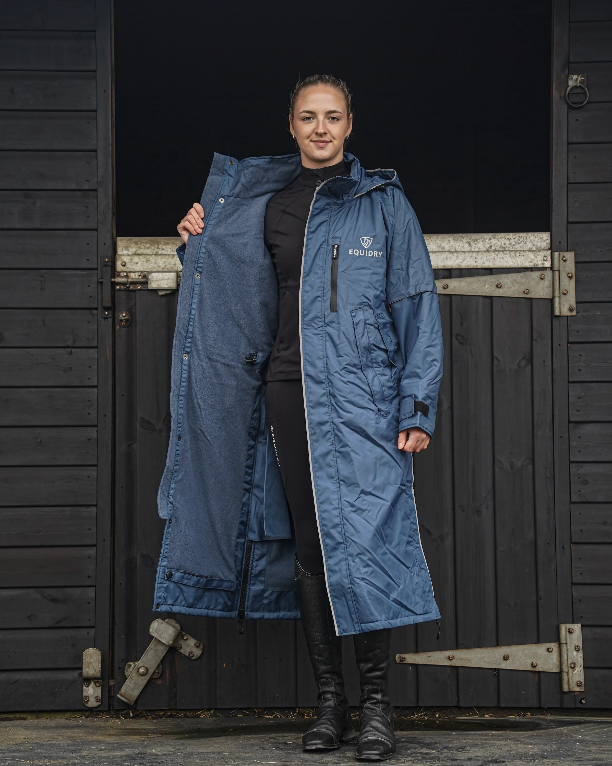 Evolution Women's | Thin Fleece | Reflective | Steel Blue - Image 3