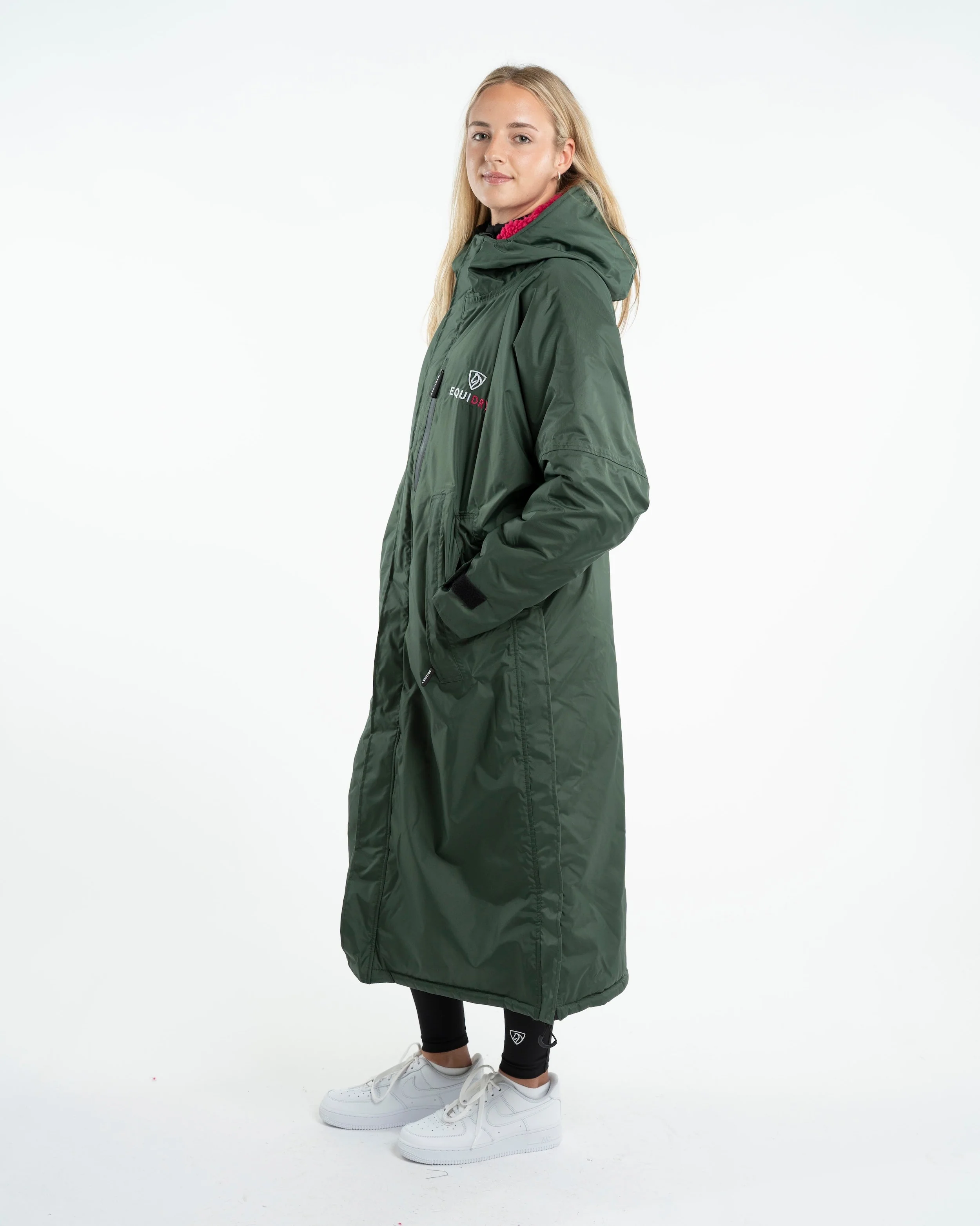 Evolution Women's | Thick Fleece | Black Forest Green/Peacock Pink - Image 6