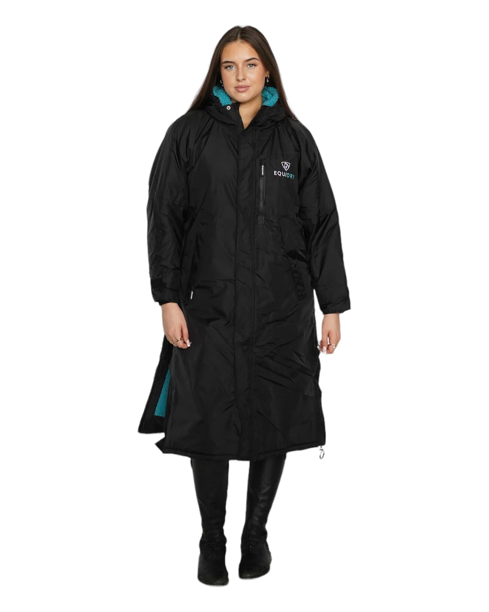 Evolution Women's | Thick Fleece | Black/Turquoise - Image 9