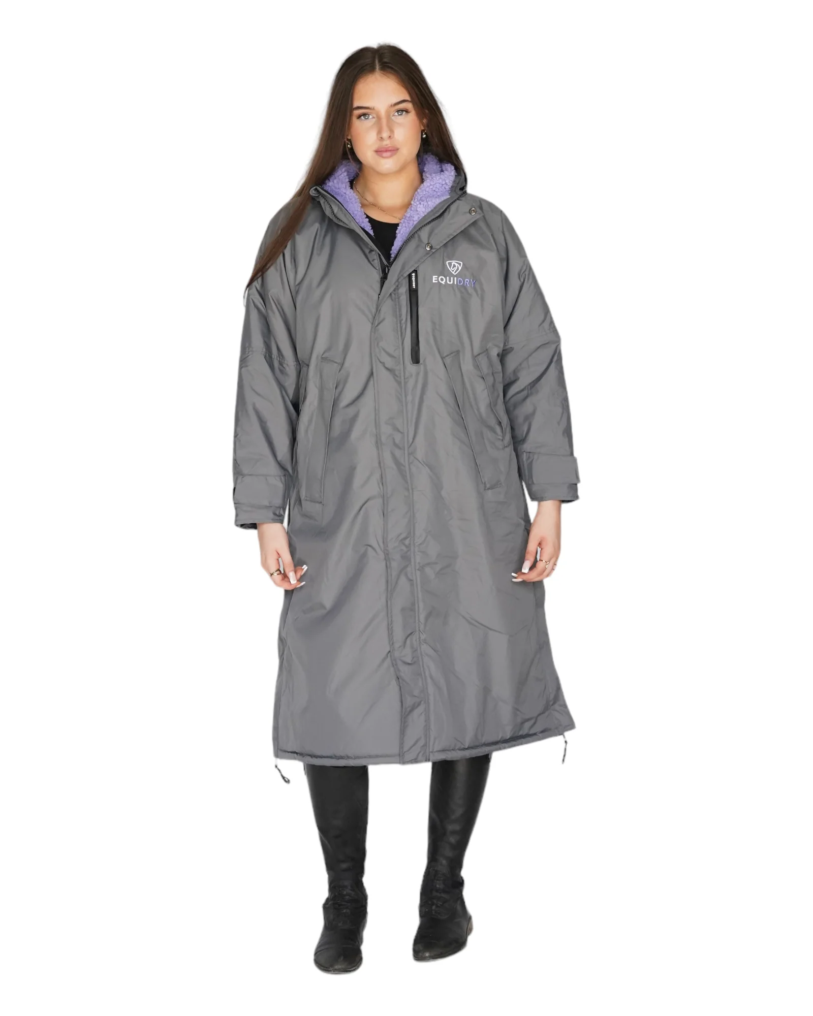 Evolution Women's | Thick Fleece | Grey/Lilac - Image 6