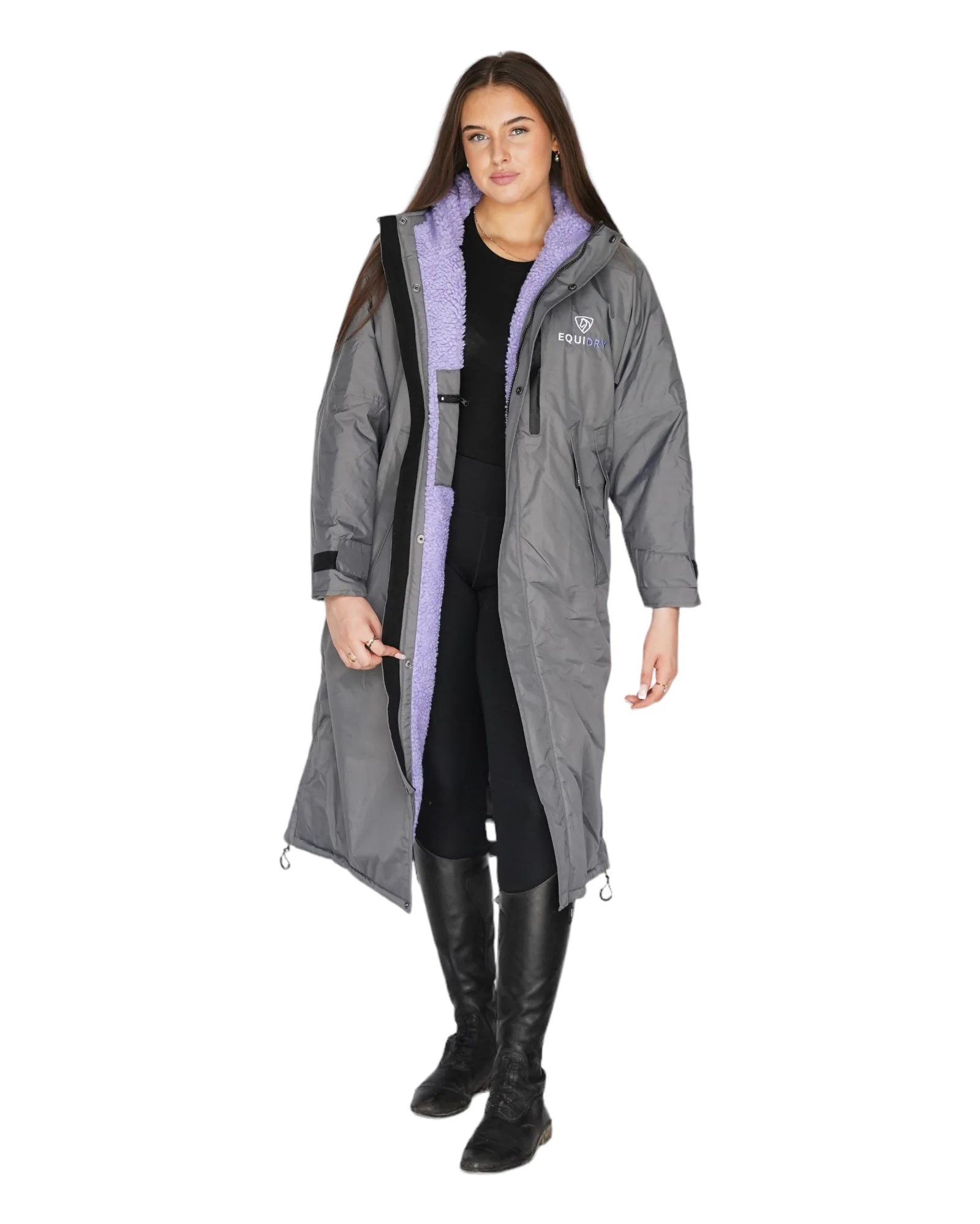 Evolution Women's | Thick Fleece | Grey/Lilac - Image 8