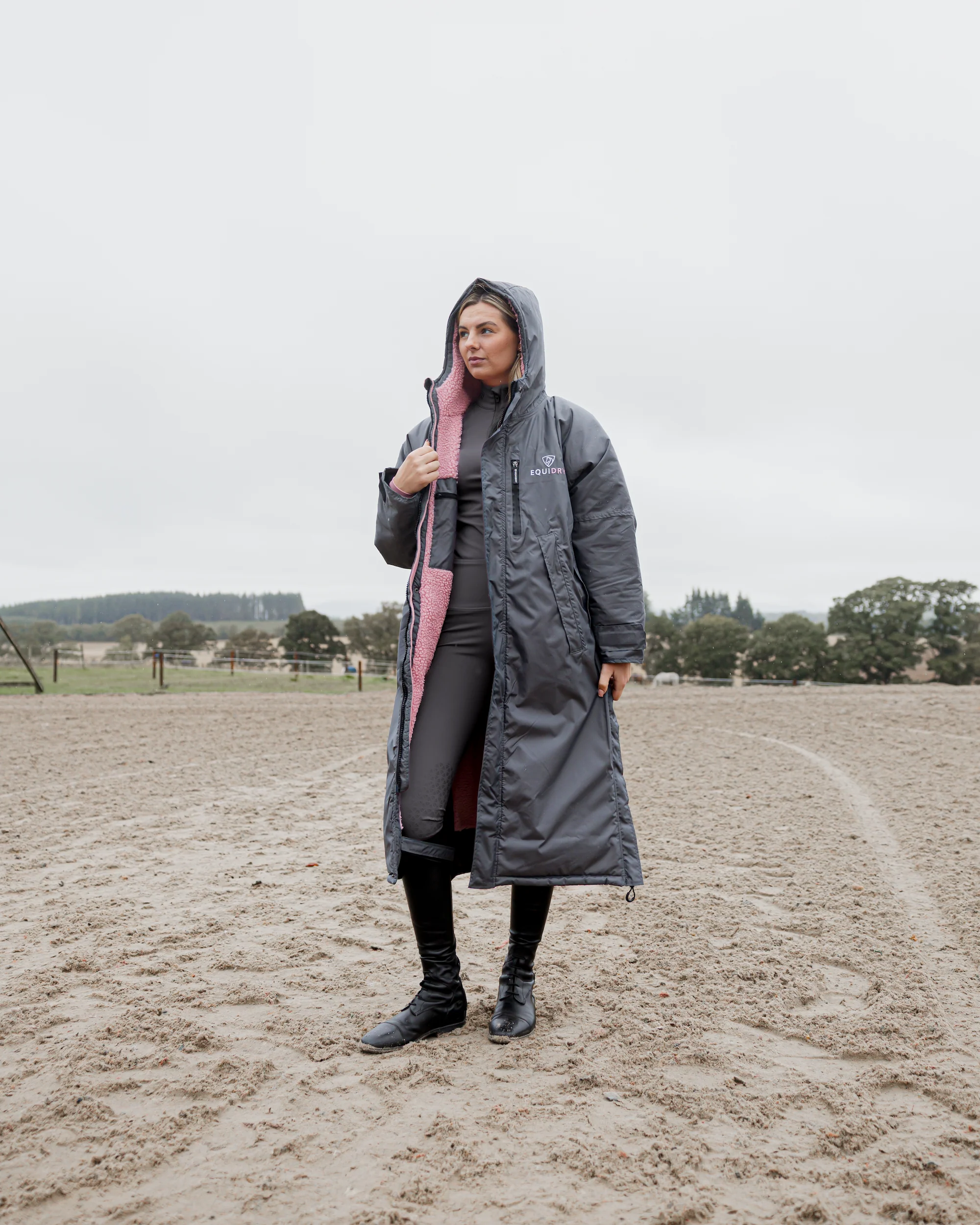 Evolution Women's | Thick Fleece | Grey/Pale Pink - Image 8