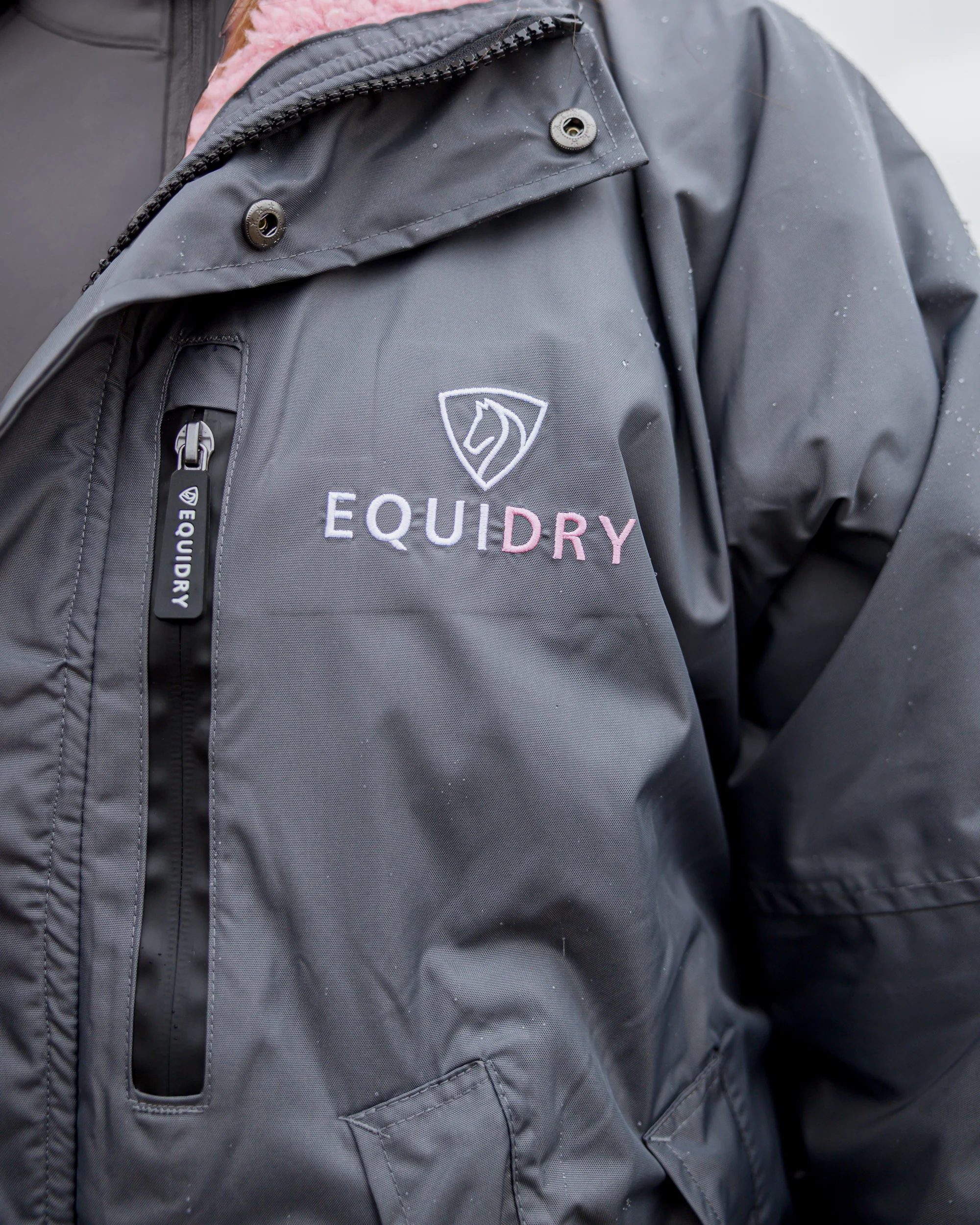 Evolution Women's | Thick Fleece | Grey/Pale Pink - Image 9