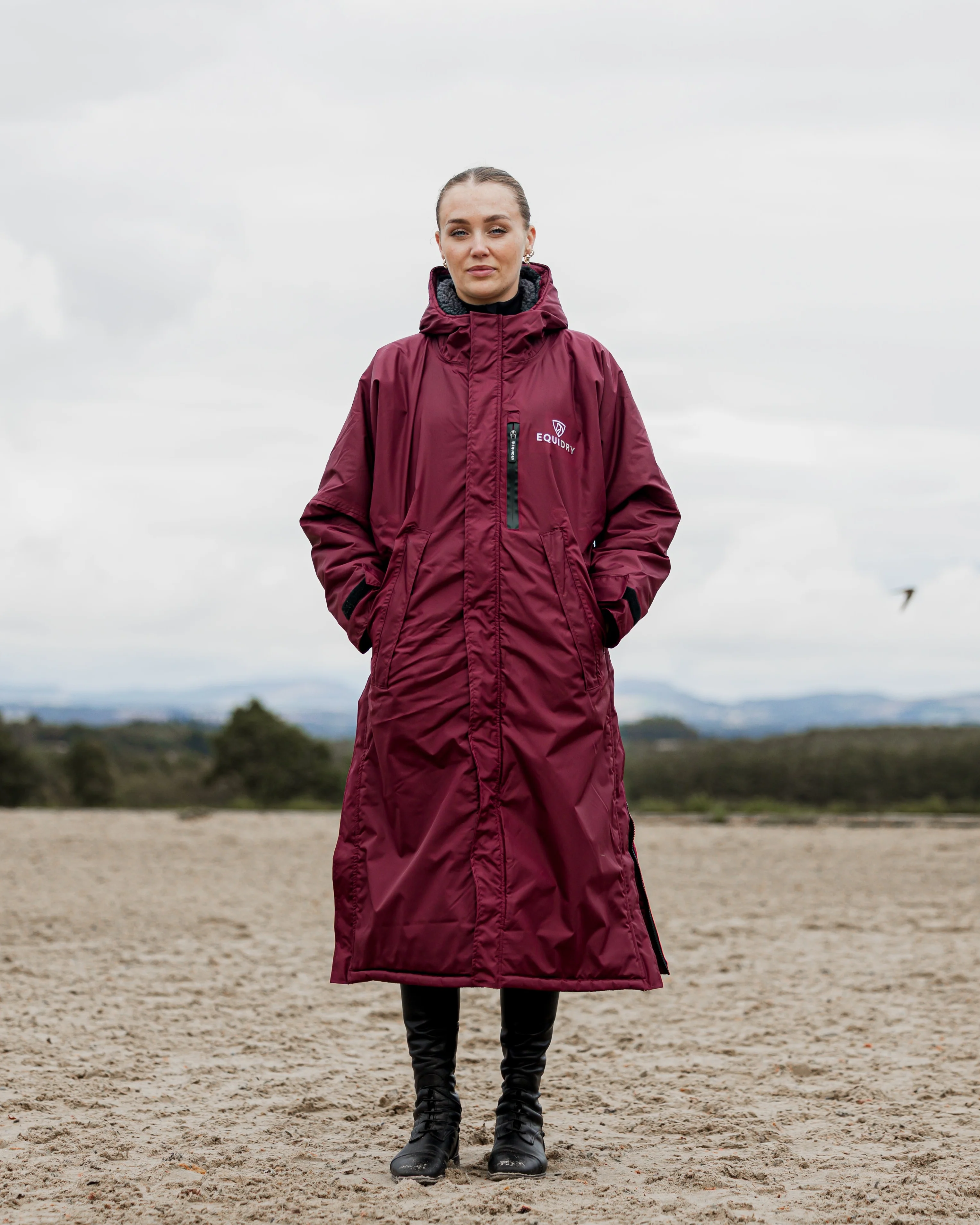 Evolution Women's | Thick Fleece | Plum/Grey - Image 3