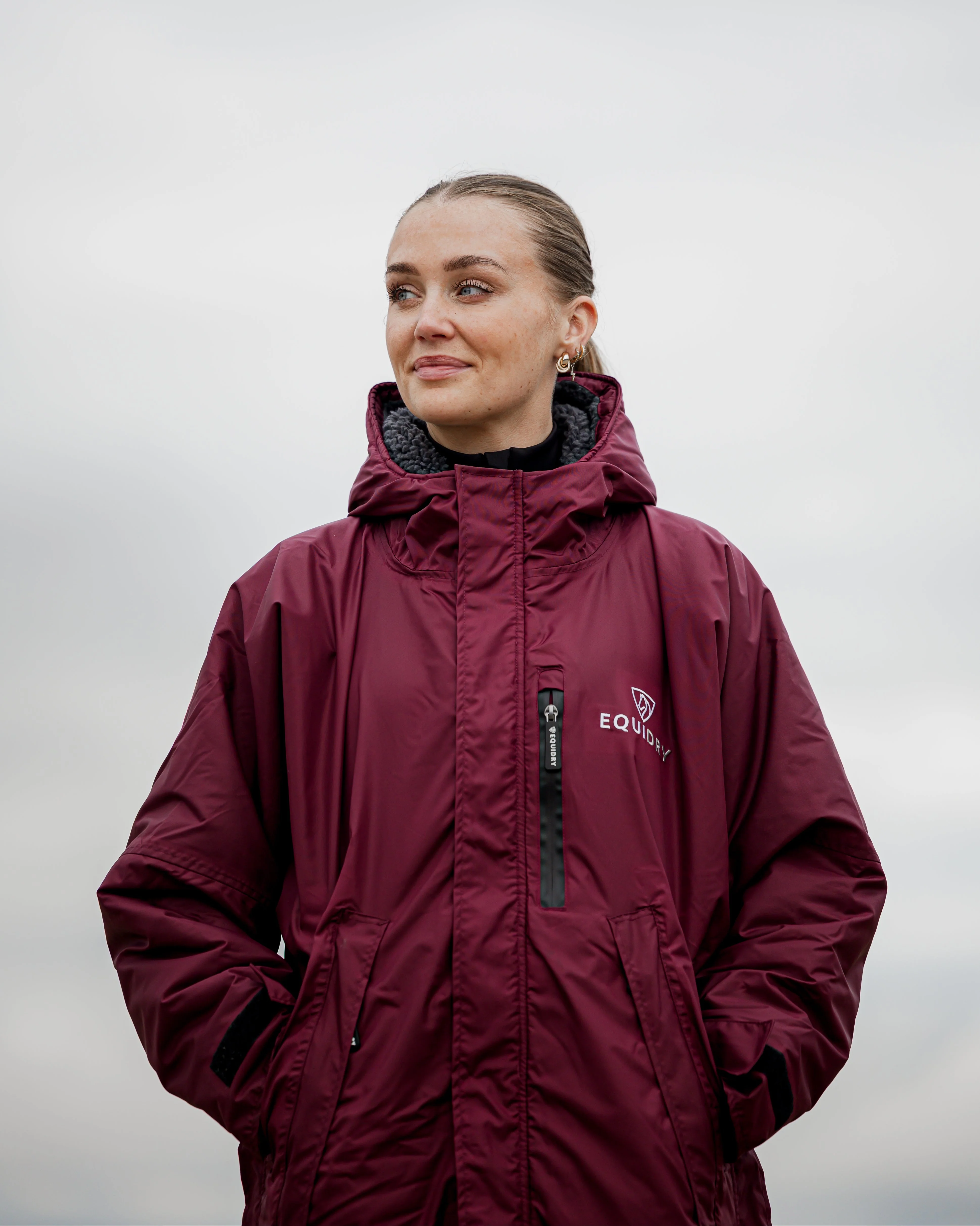 Evolution Women's | Thick Fleece | Plum/Grey - Image 5