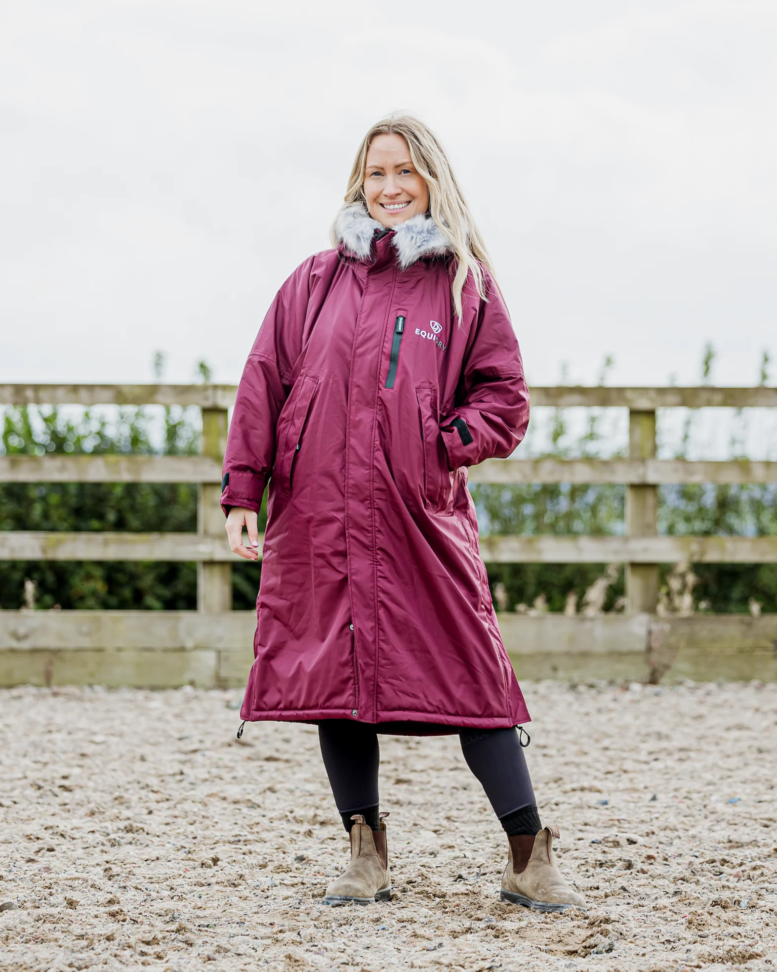 Evolution Women's | Thick Fleece | Plum/Grey - Image 9