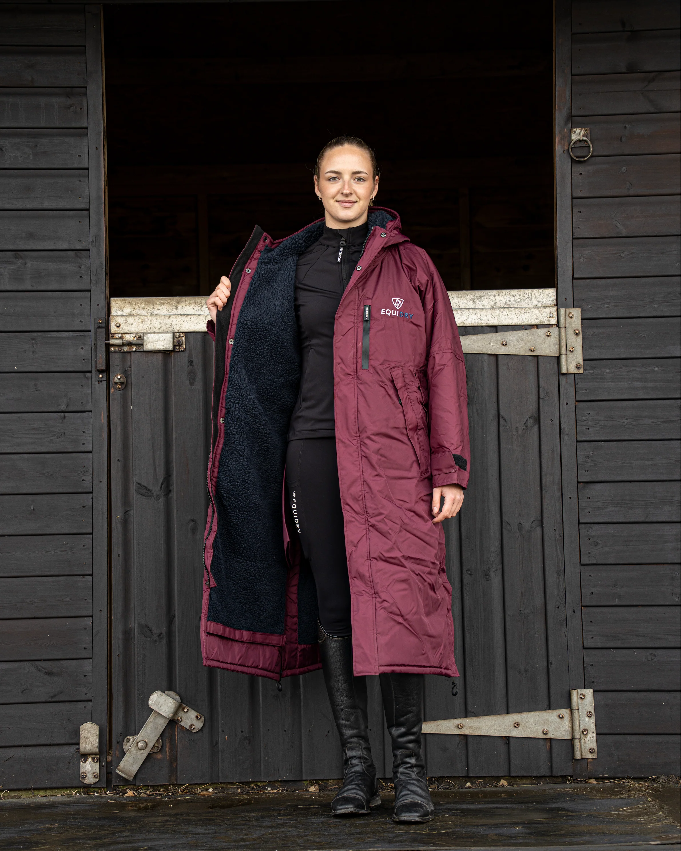 Evolution Women's | Thick Fleece | Plum/Navy - Image 3