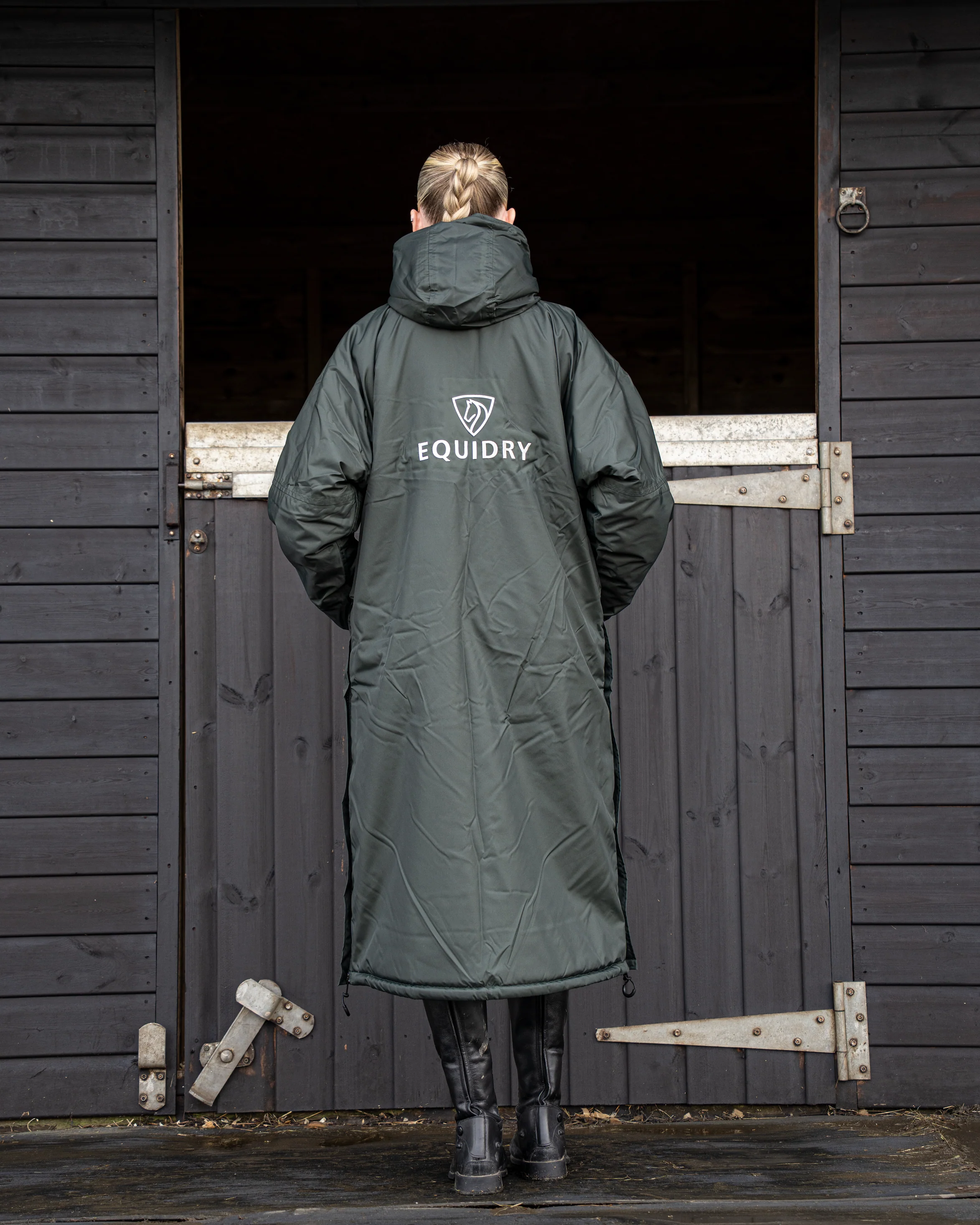 Evolution Women's | Thick Fleece | Black Forest Green/Grey - Image 4