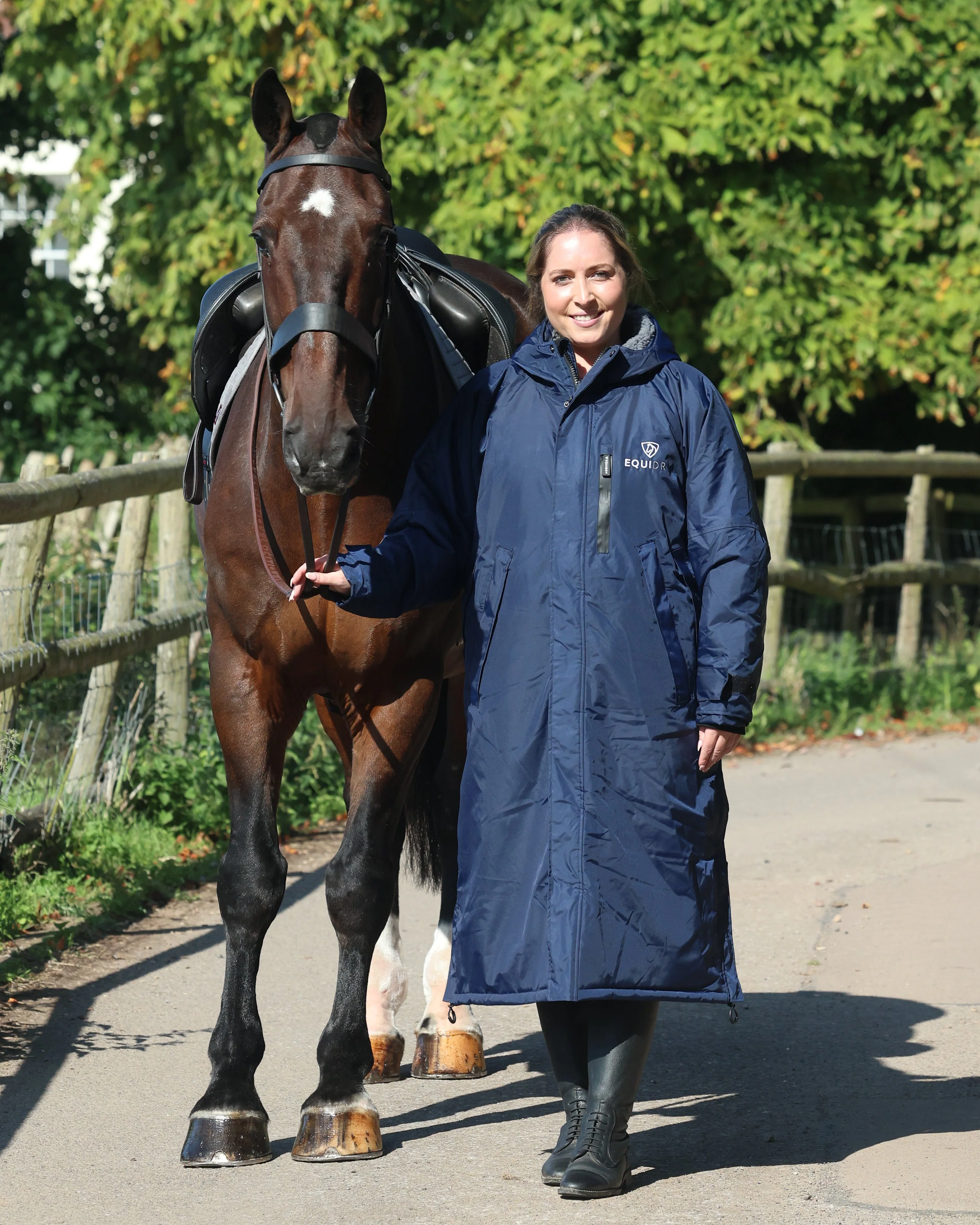 Evolution Women's | Thick Fleece | Navy/Grey - Image 6
