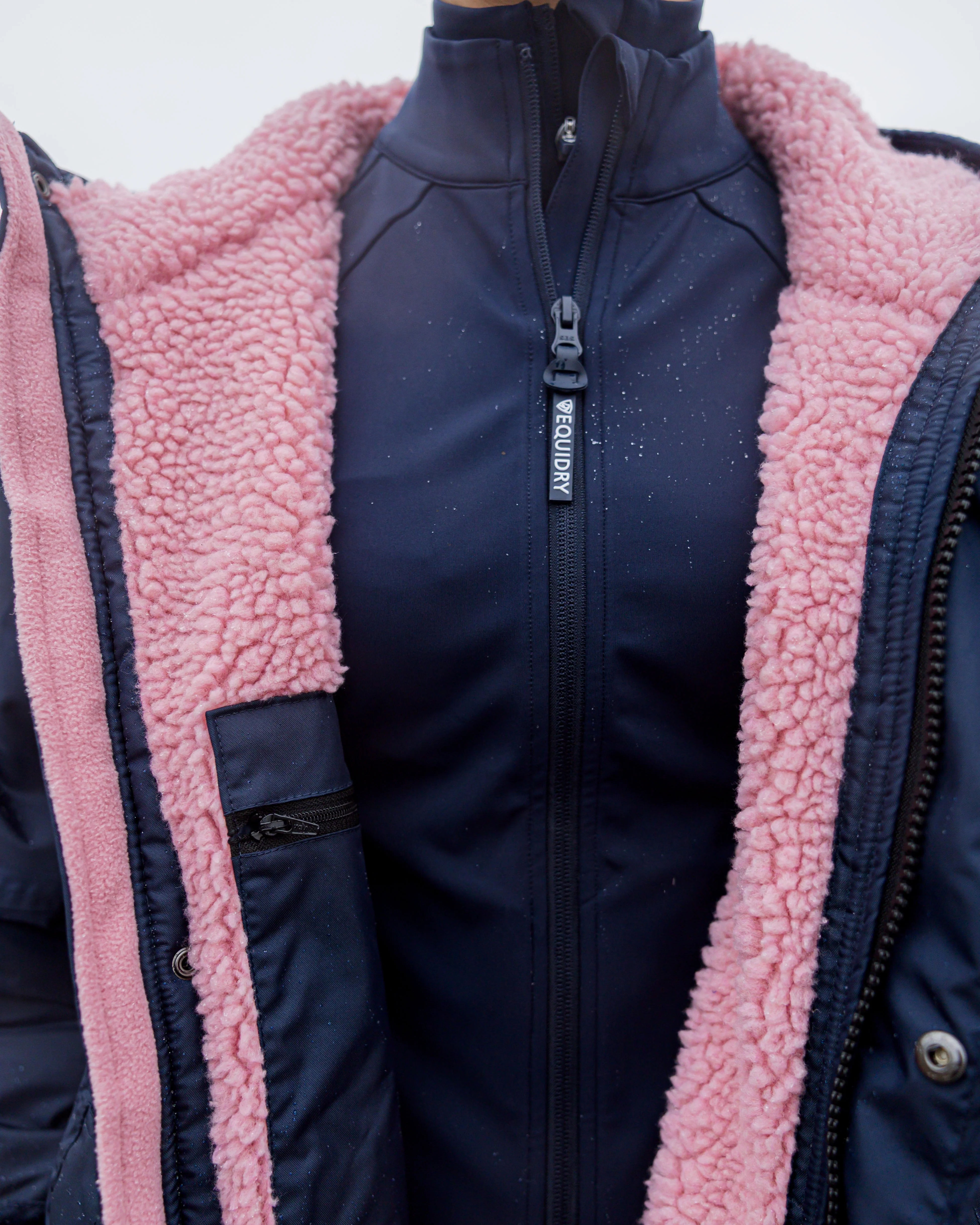 Evolution Women's | Thick Fleece | Navy/Pale Pink - Image 10