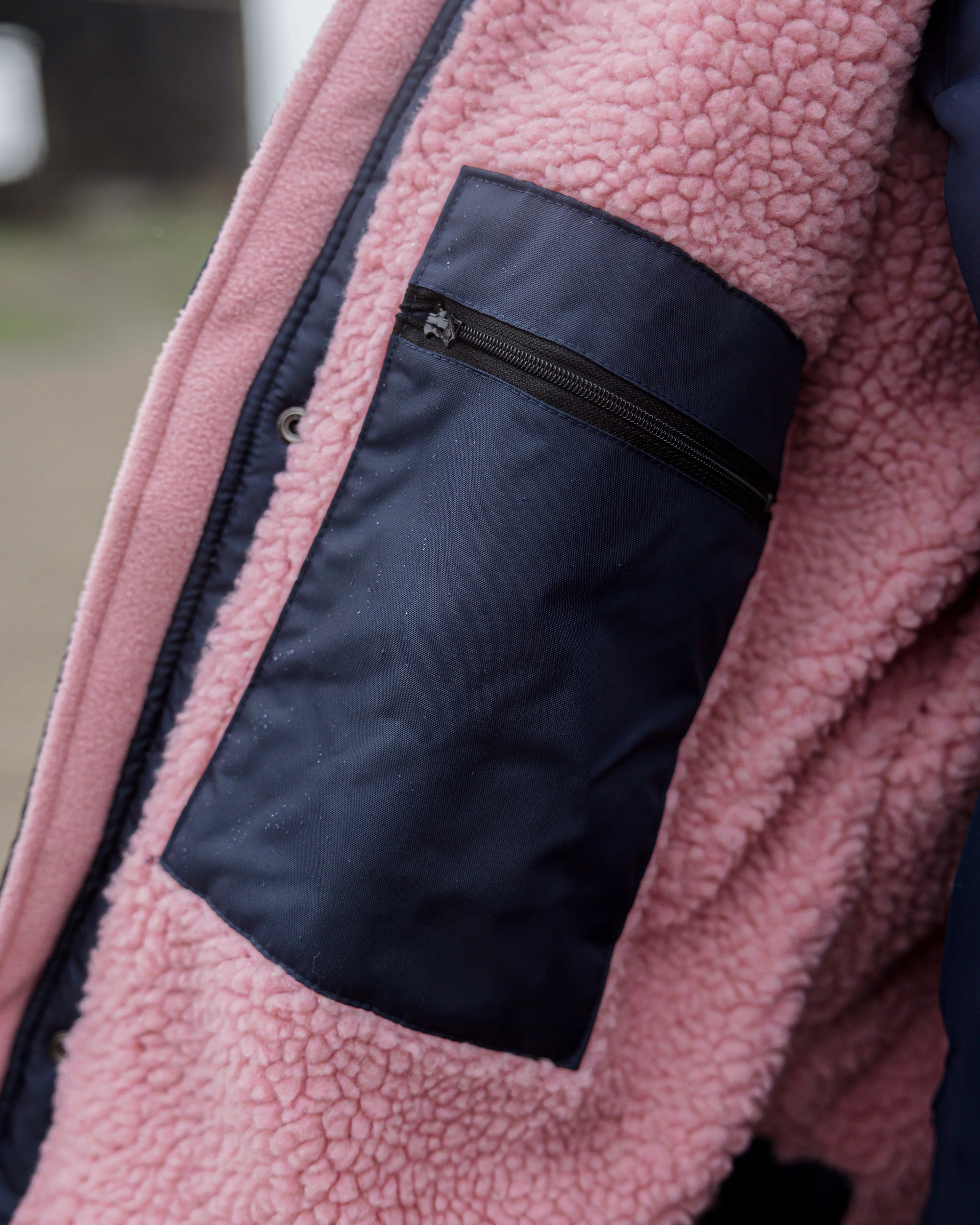 Evolution Women's | Thick Fleece | Navy/Pale Pink - Image 8
