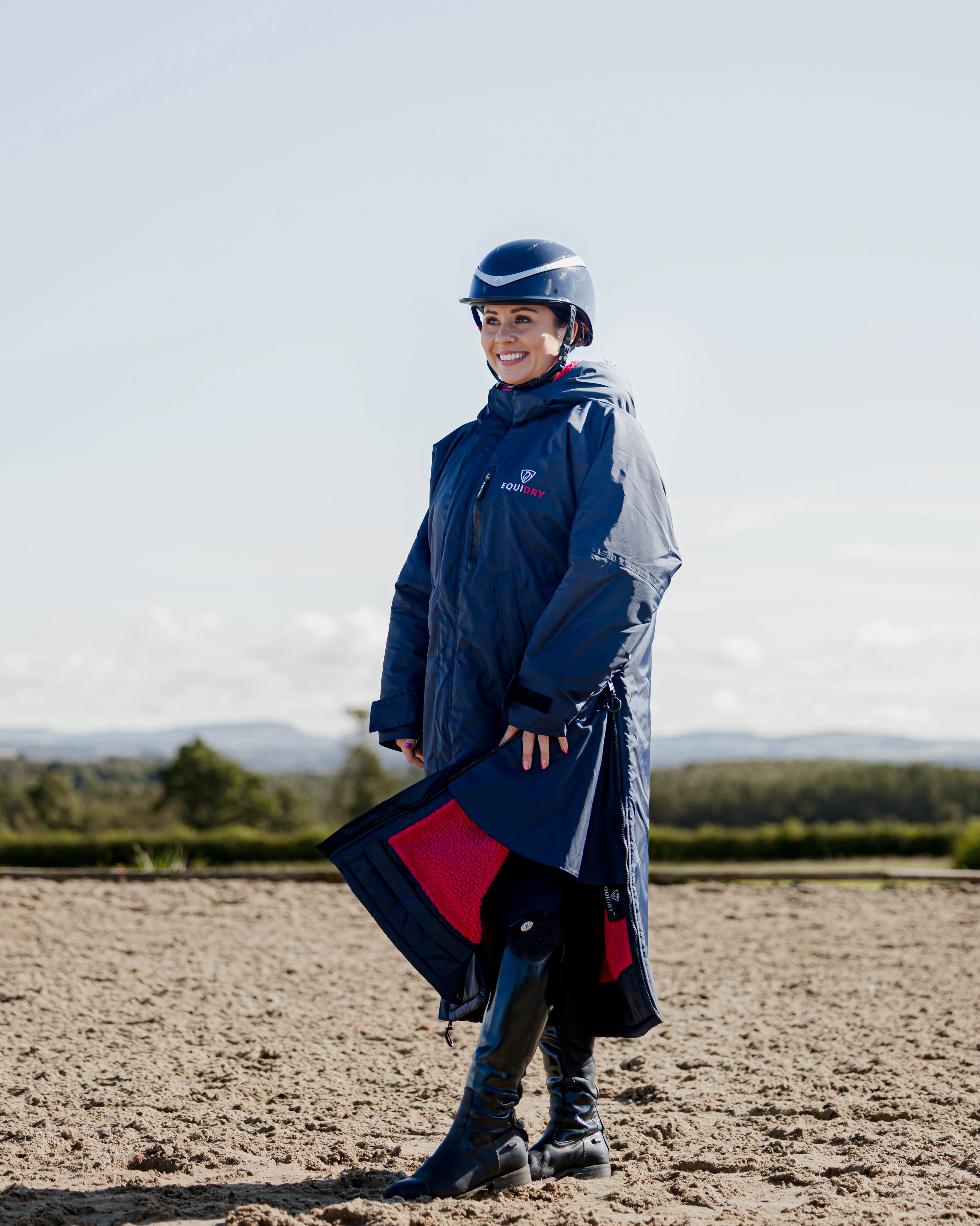 Evolution Women's | Thick Fleece | Navy/Raspberry - Image 5