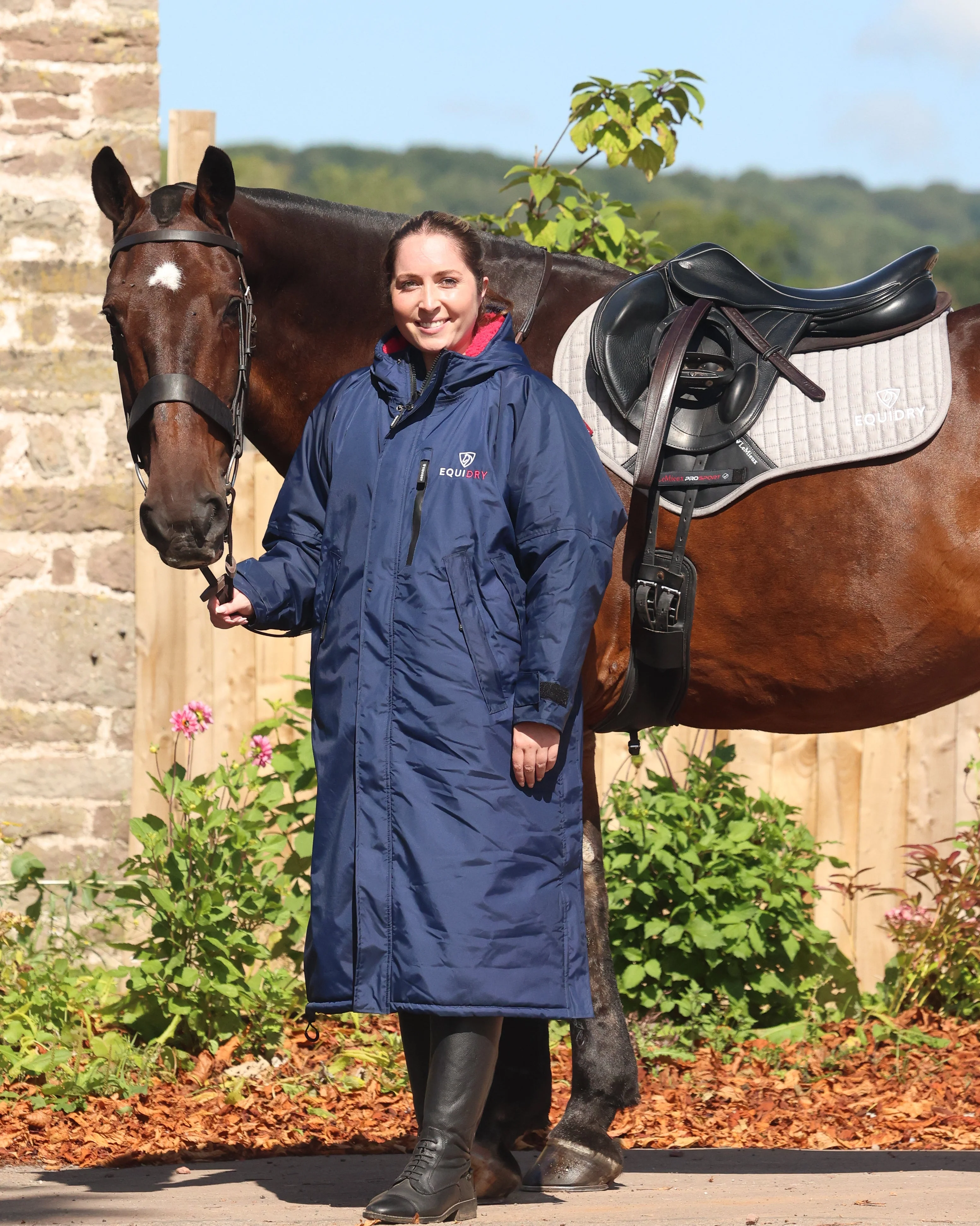 Evolution Women's | Thick Fleece | Navy/Raspberry - Image 8