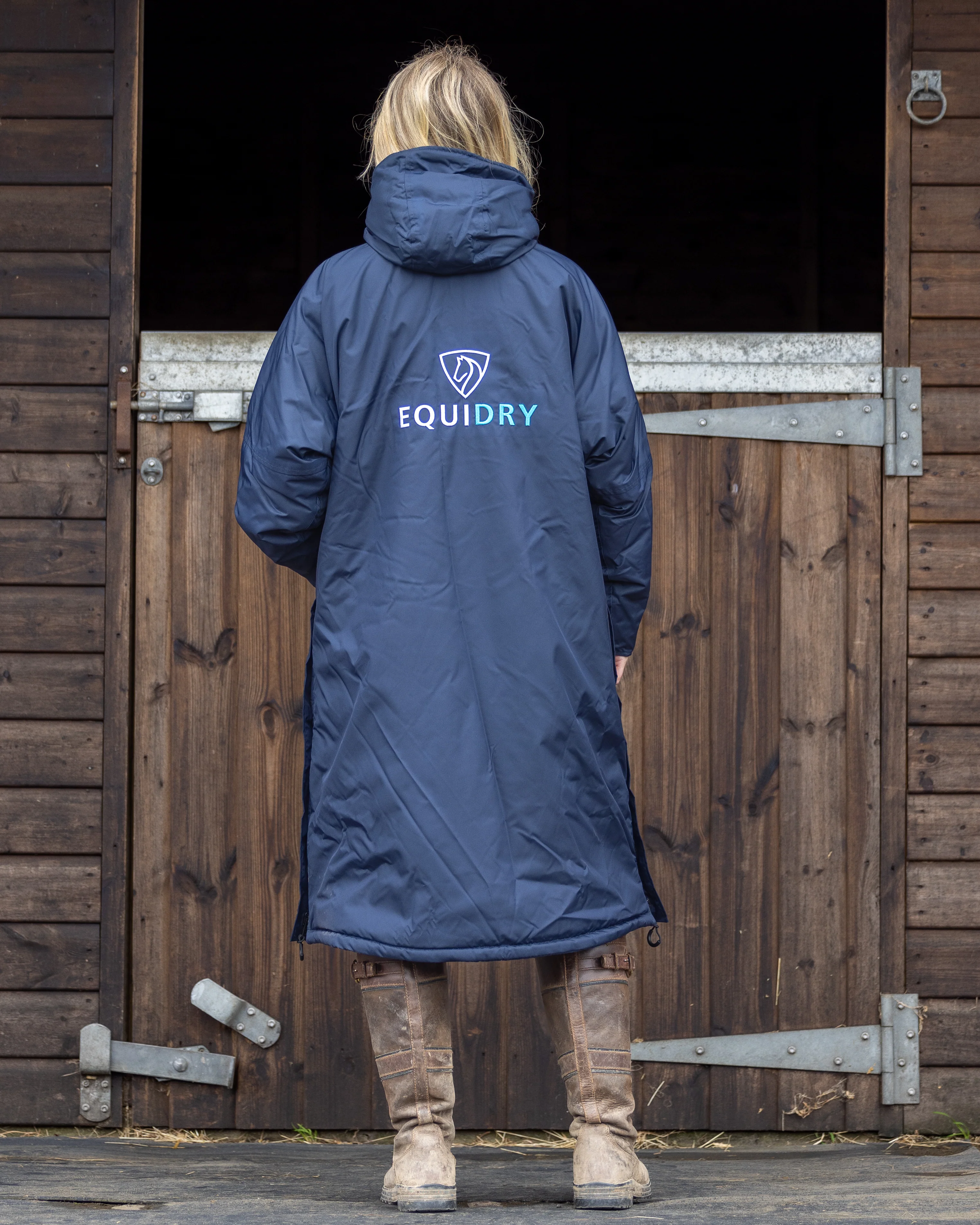 Evolution Women's | Thick Fleece | Navy/Turquoise - Image 3