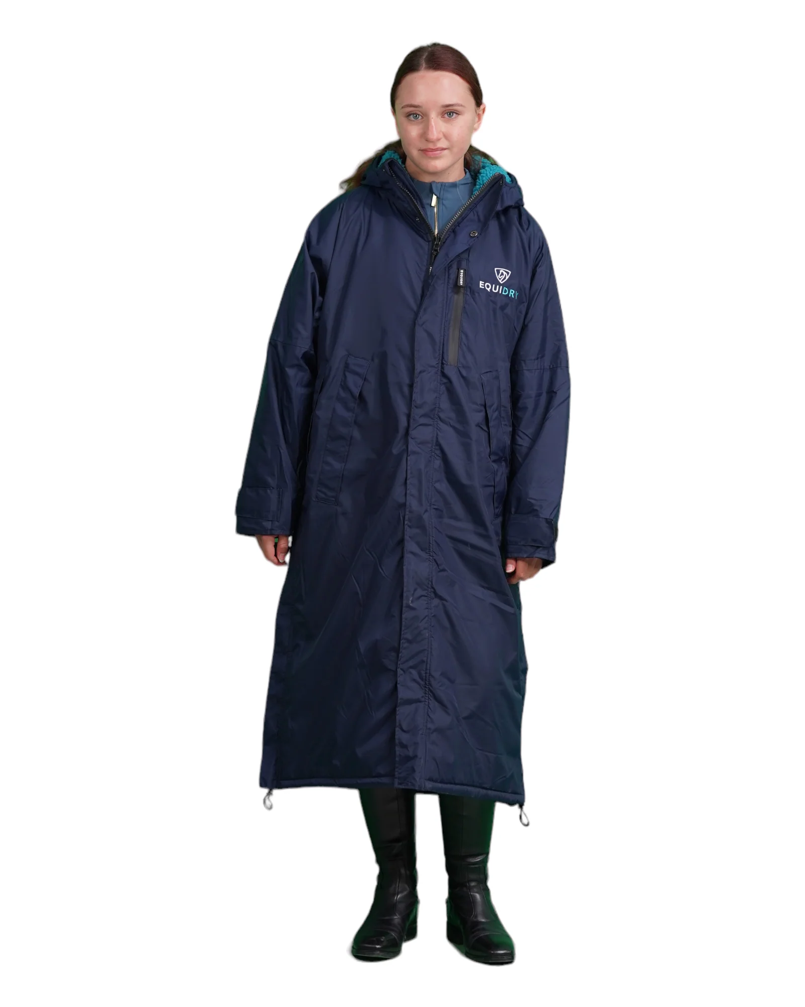 Evolution Women's | Thick Fleece | Navy/Turquoise - Image 4