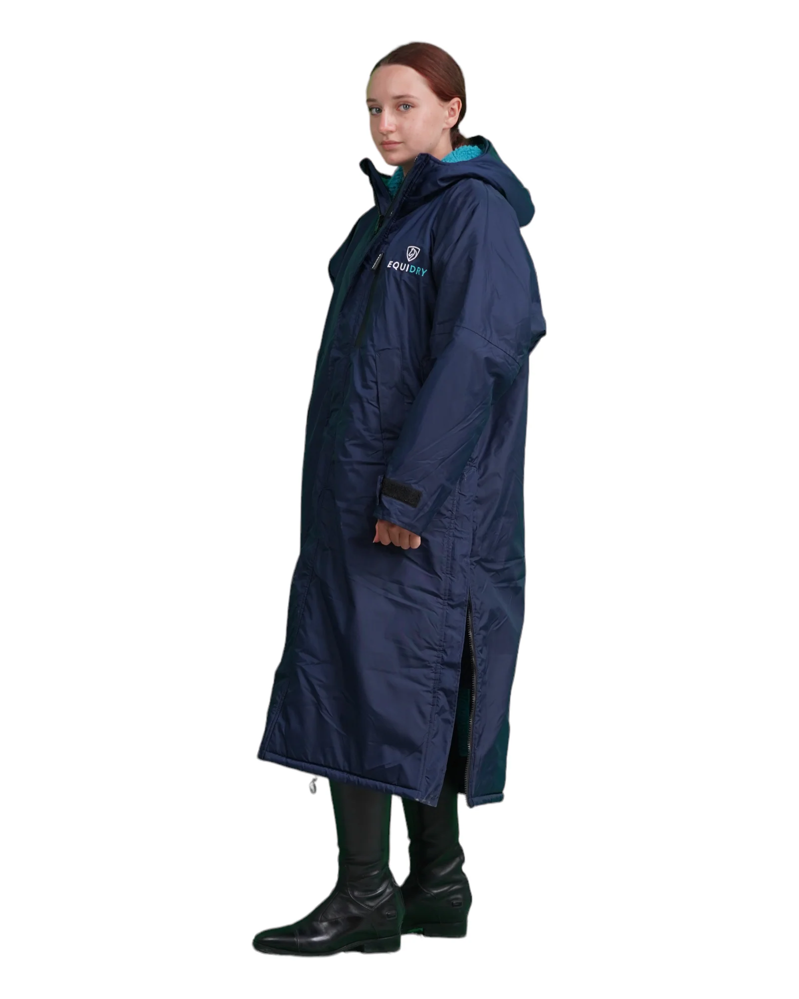 Evolution Women's | Thick Fleece | Navy/Turquoise - Image 5