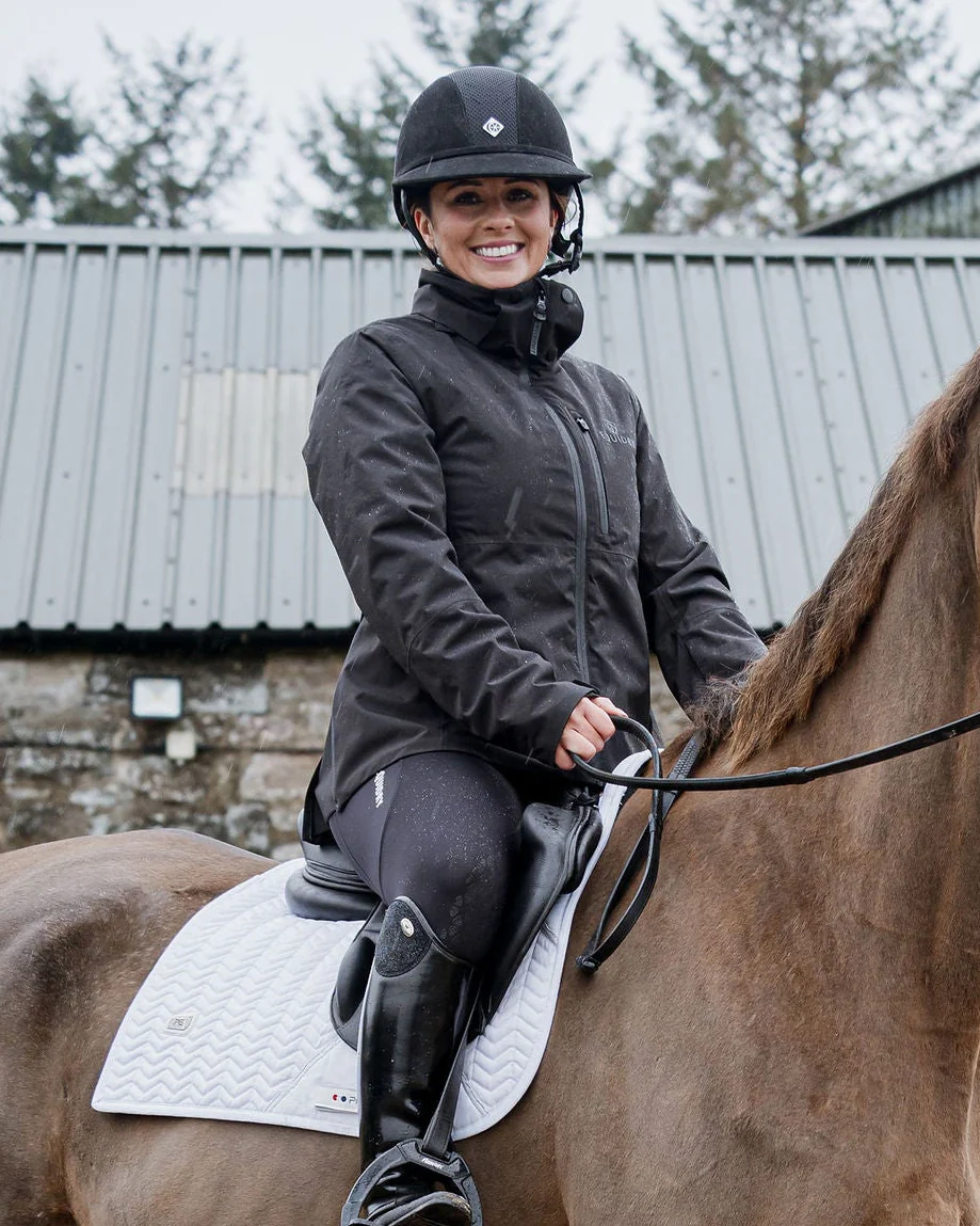 Iris Warm Waterproof Riding Jacket | Women's | Black - Image 3