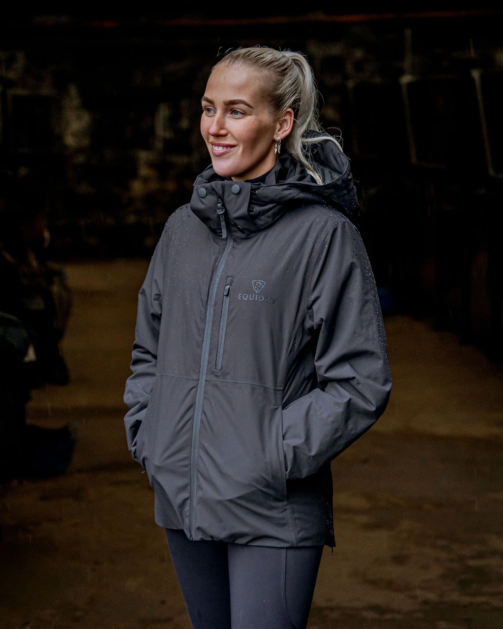 Iris Warm Waterproof Riding Jacket | Women's | Black - Image 4