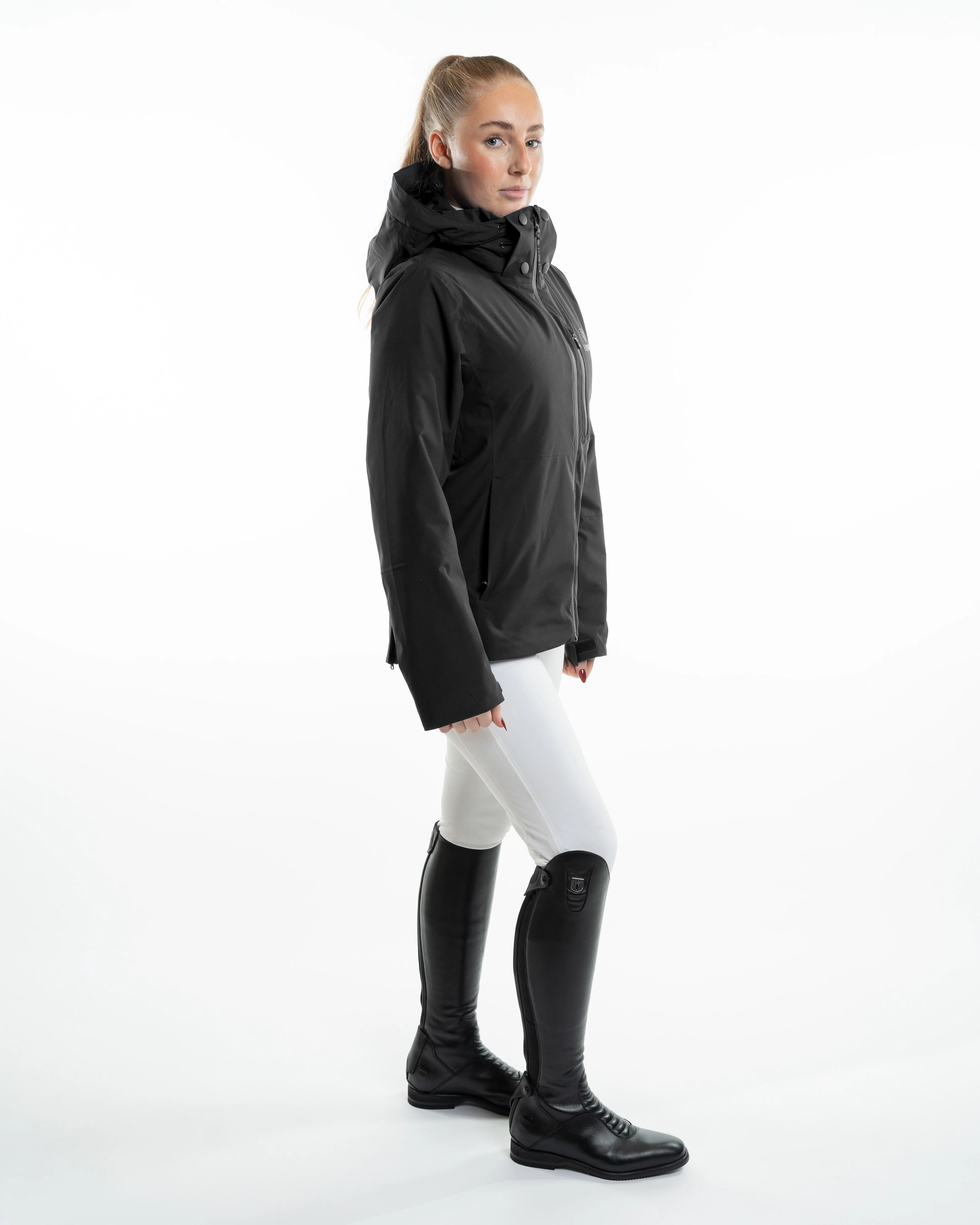 Iris Warm Waterproof Riding Jacket | Women's | Black - Image 9