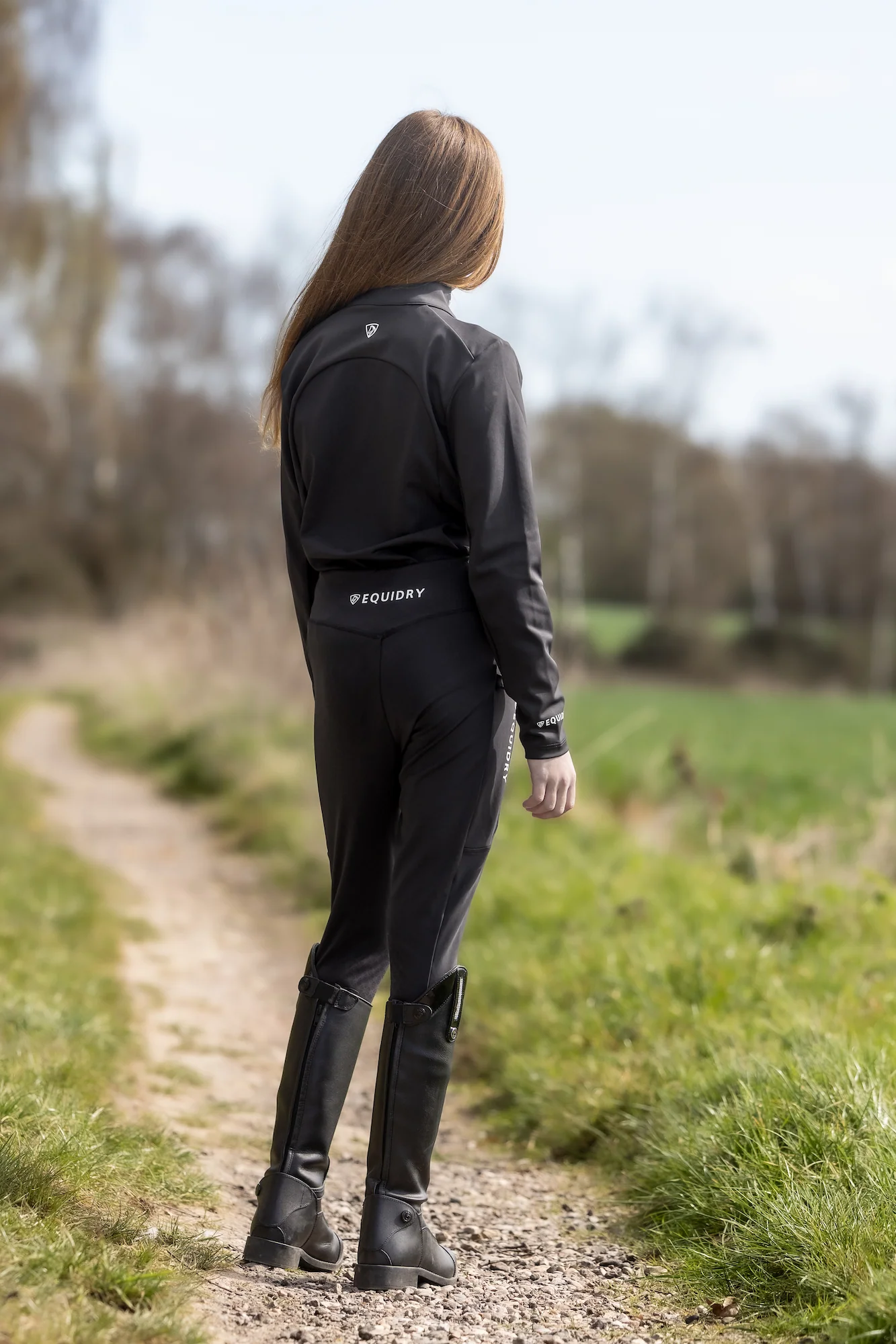 Children's Water Repellent Base Layer | Black/White - Image 8