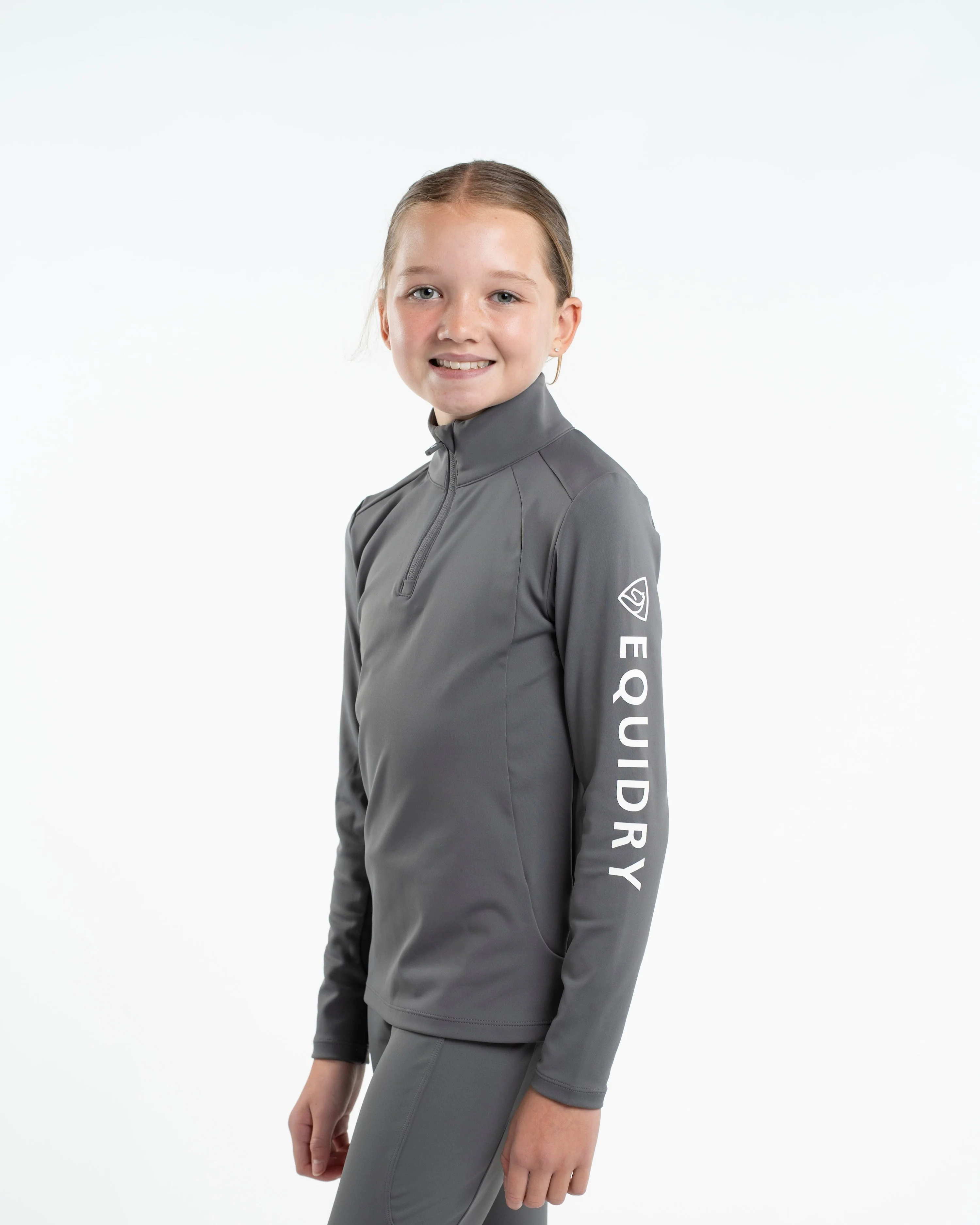 Children's Water Repellent Base Layer | Grey/White - Image 3