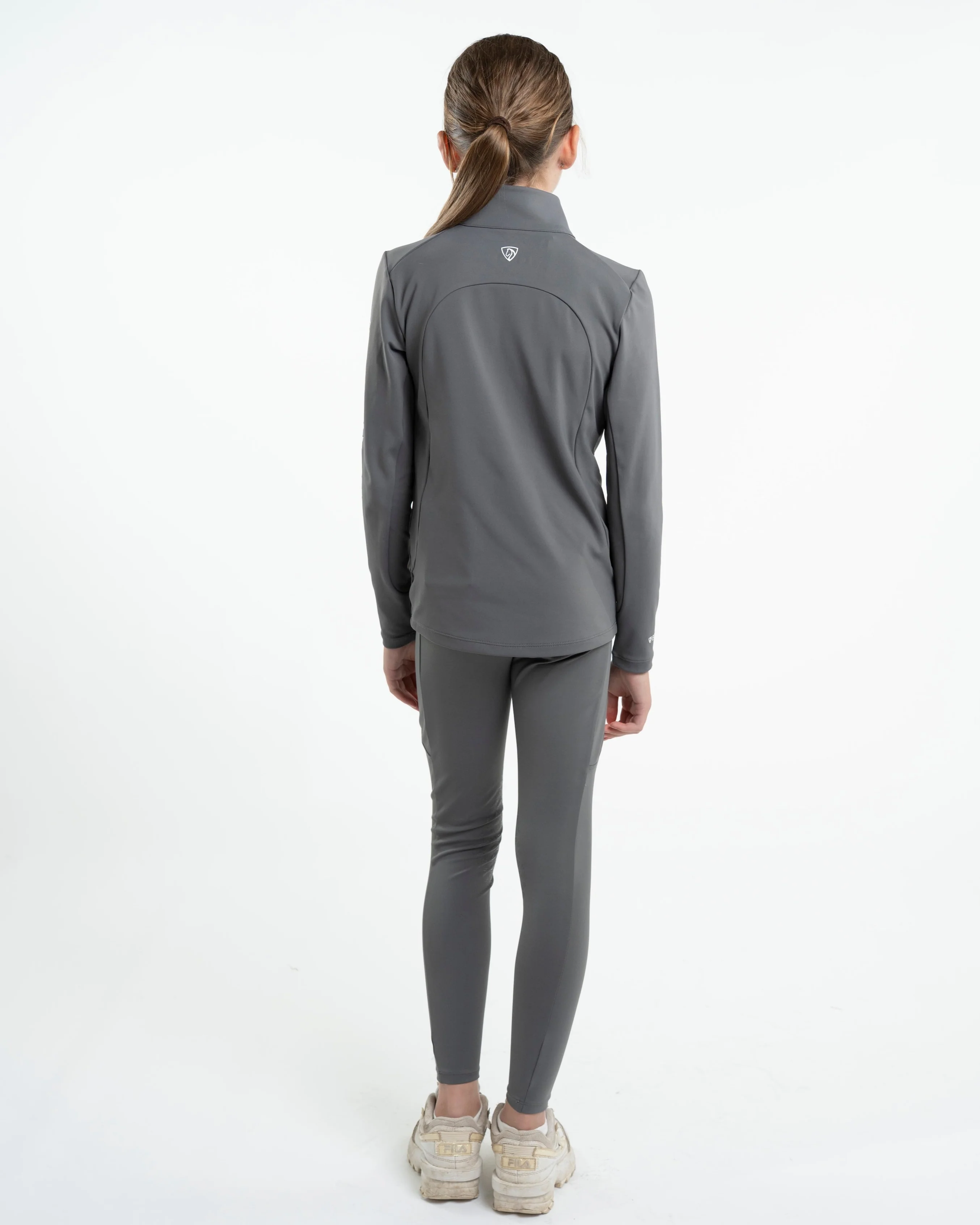 Water Repellent Leggings | Knee Grip | Children's Grey/White - Image 5