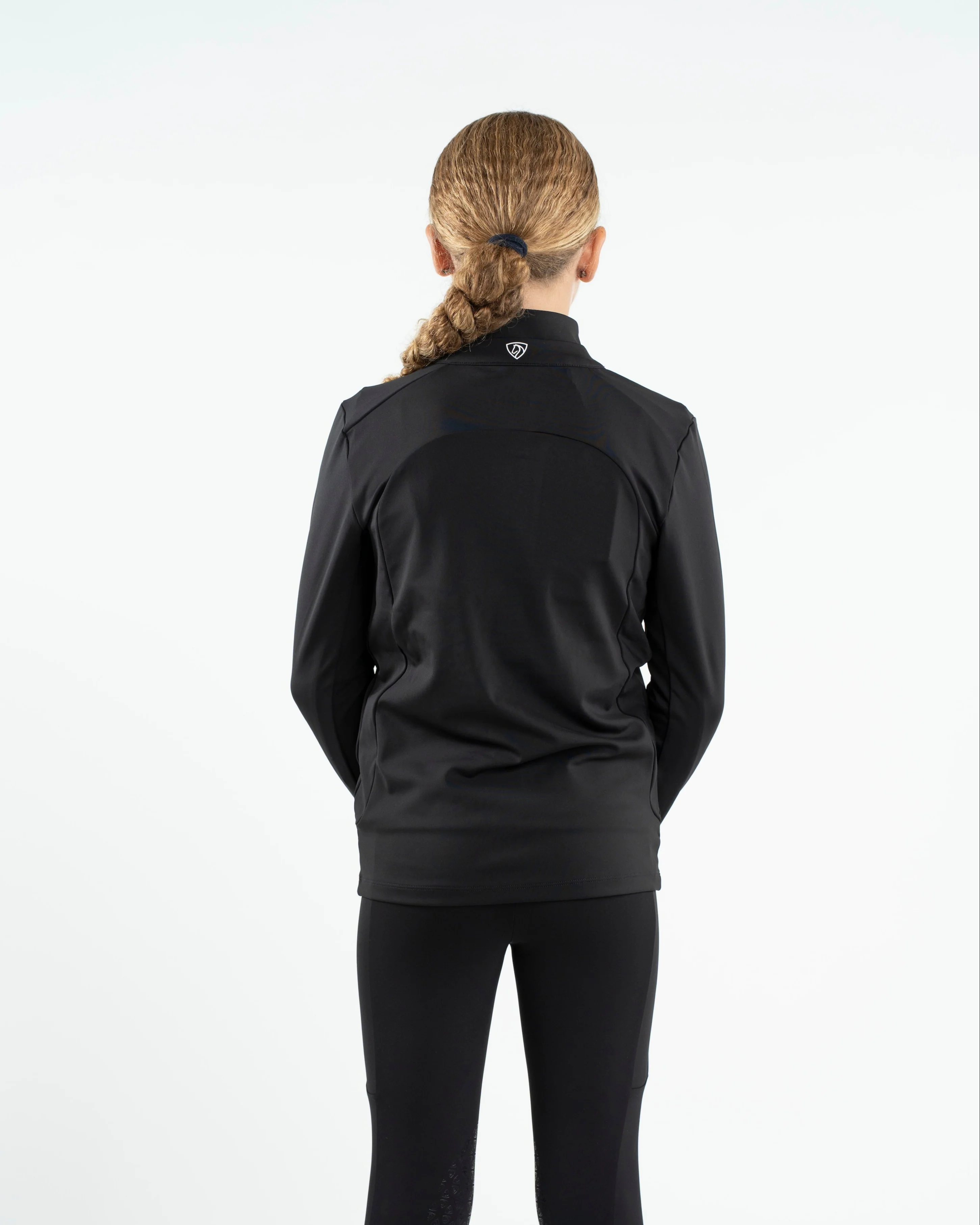 Children's Water Repellent Zip up Top | Black/White - Image 5