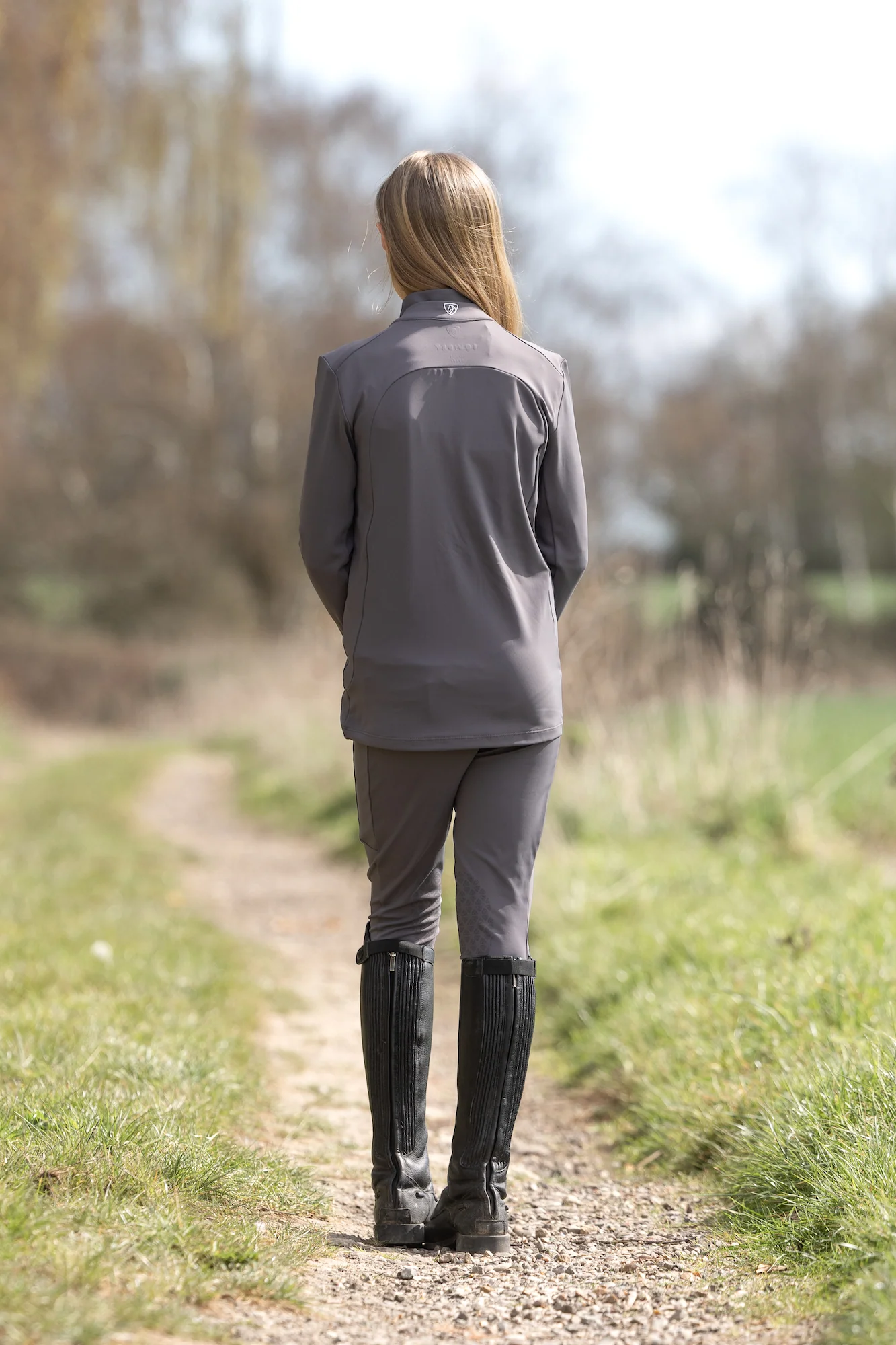 Children's Water Repellent Zip up Top | Grey/White - Image 5